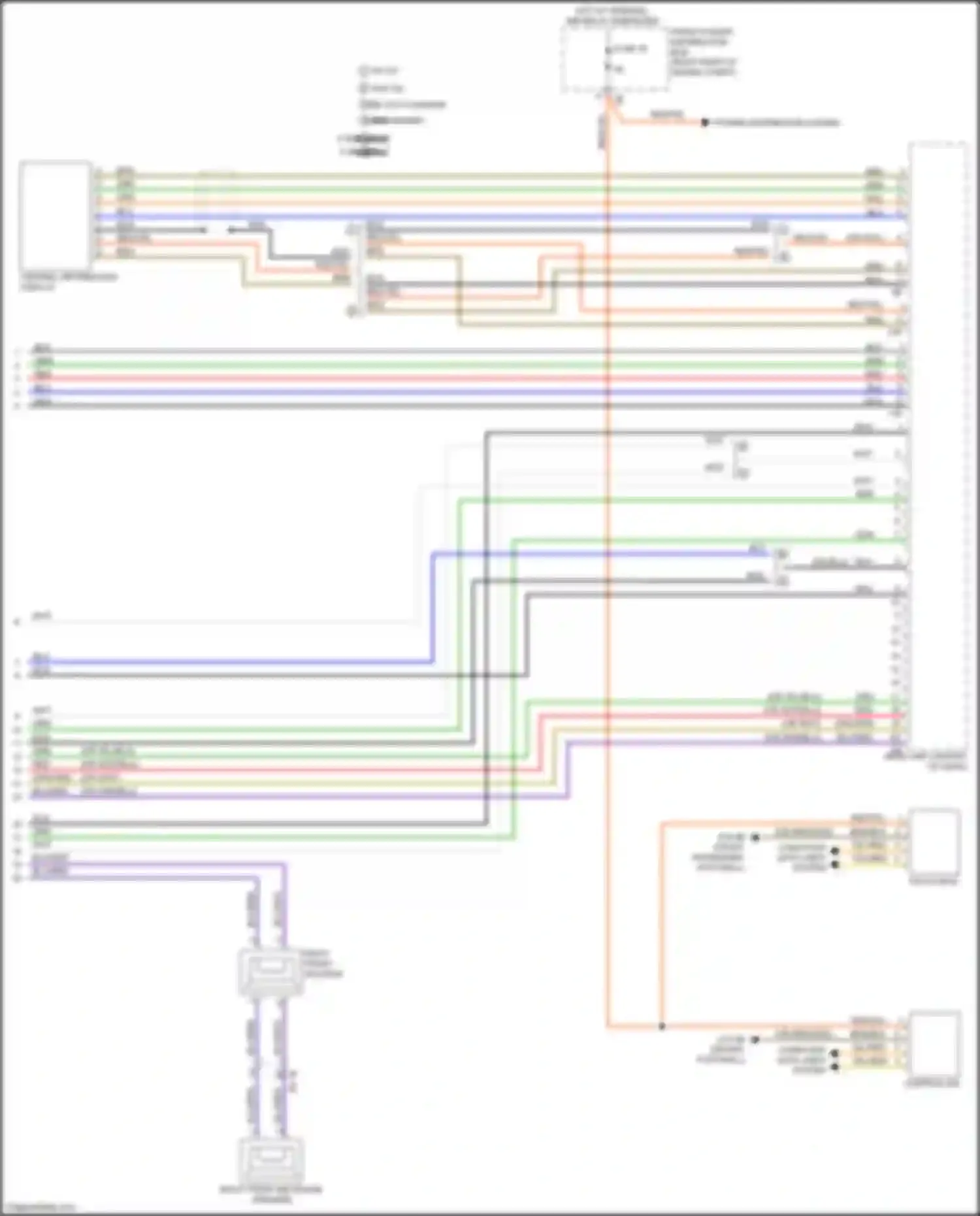 Wiring diagram right front woofer for BMW 2 series F22/F23 facelift (2017-2021) (1 of 8)