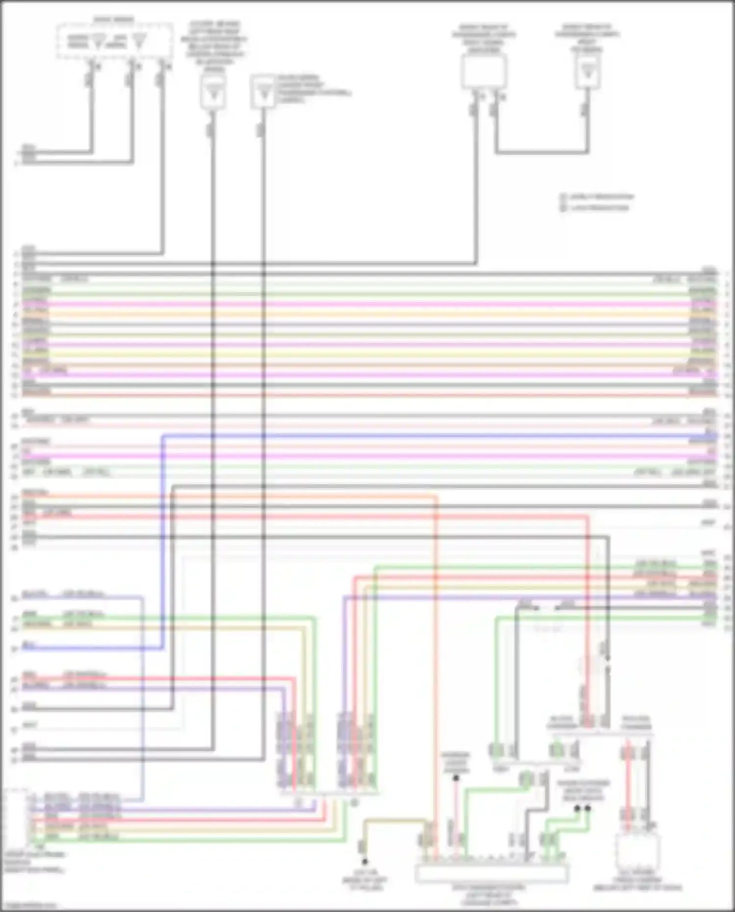 Wiring diagram most data bus circuit for BMW 2 series F22/F23 facelift (2017-2021)