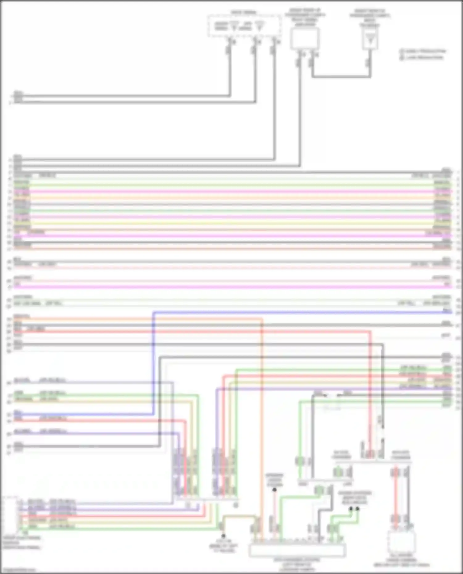 Wiring diagram most data bus circuit for BMW 2 series F22/F23 facelift (2017-2021)