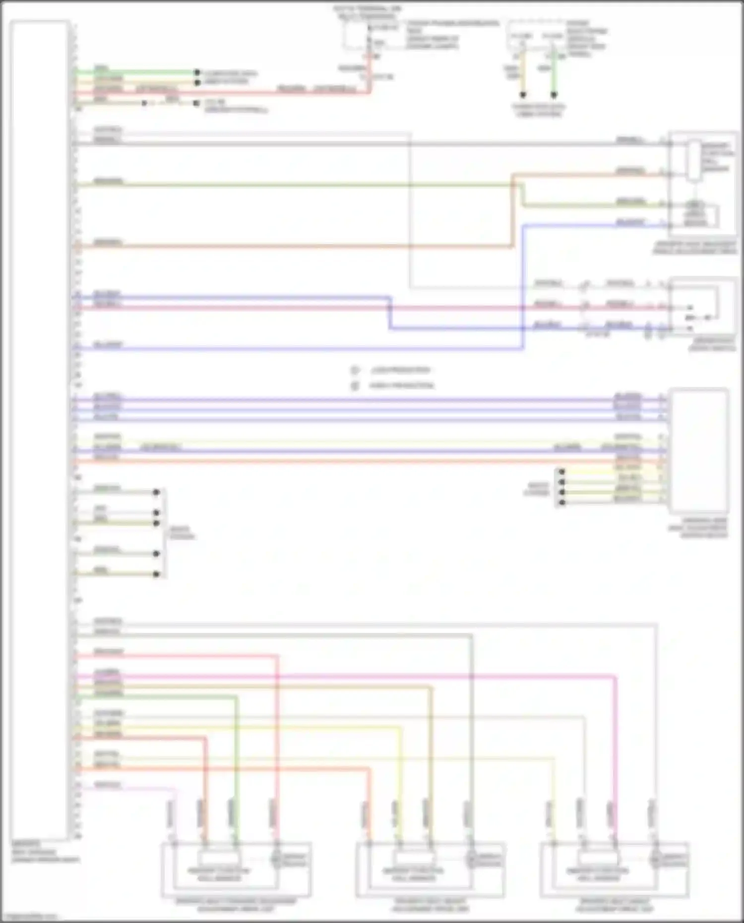 Wiring diagram servo motor for BMW 2 series F22/F23 facelift (2017-2021) (1 of 2)
