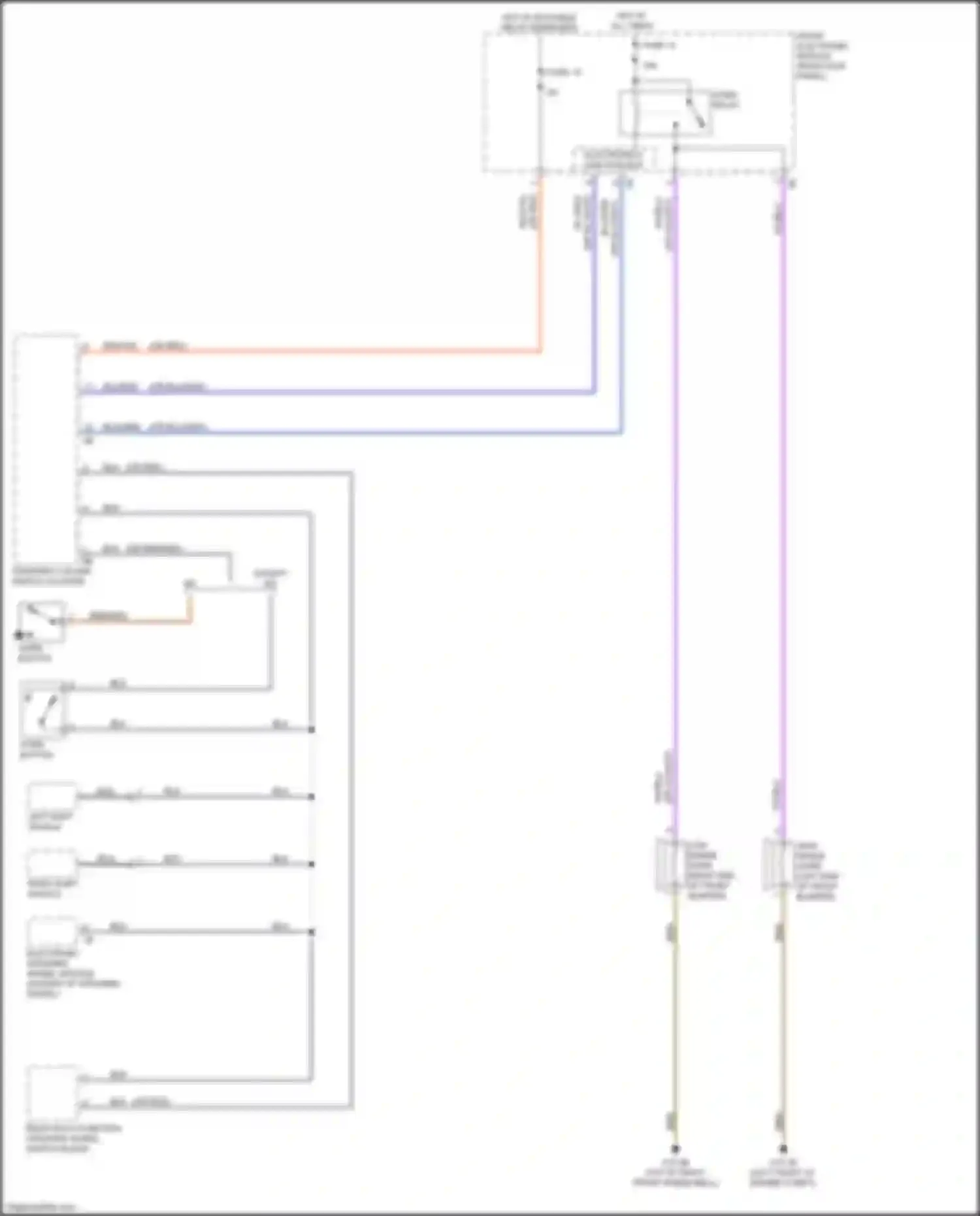 Wiring diagram steering column switch cluster for BMW 2 series F22/F23 facelift (2017-2021) (6 of 16)