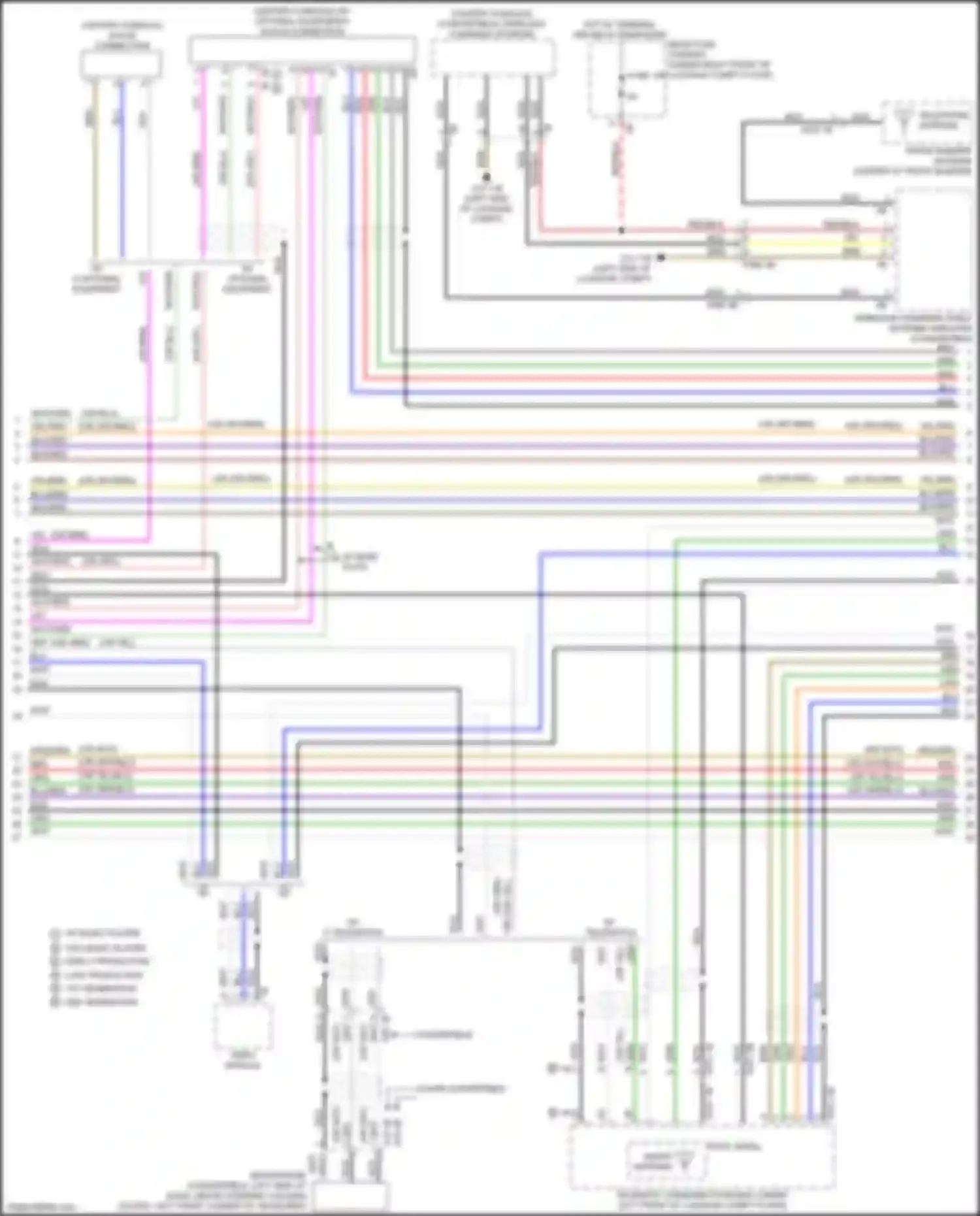 Wiring diagram wireless charging shelf antenna amplifier for BMW 2 series F22/F23 facelift (2017-2021) (7 of 9)
