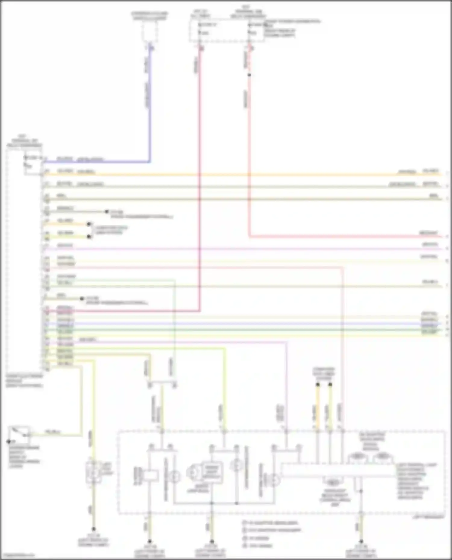 Wiring diagram xenon lamp bulb for BMW 2 series F22/F23 facelift (2017-2021) (1 of 2)