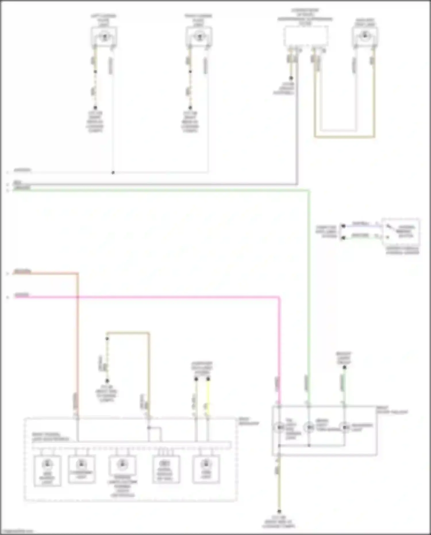 2 series BMW G42 (2021-2024): Exterior lamps circuit (3 of 3)
