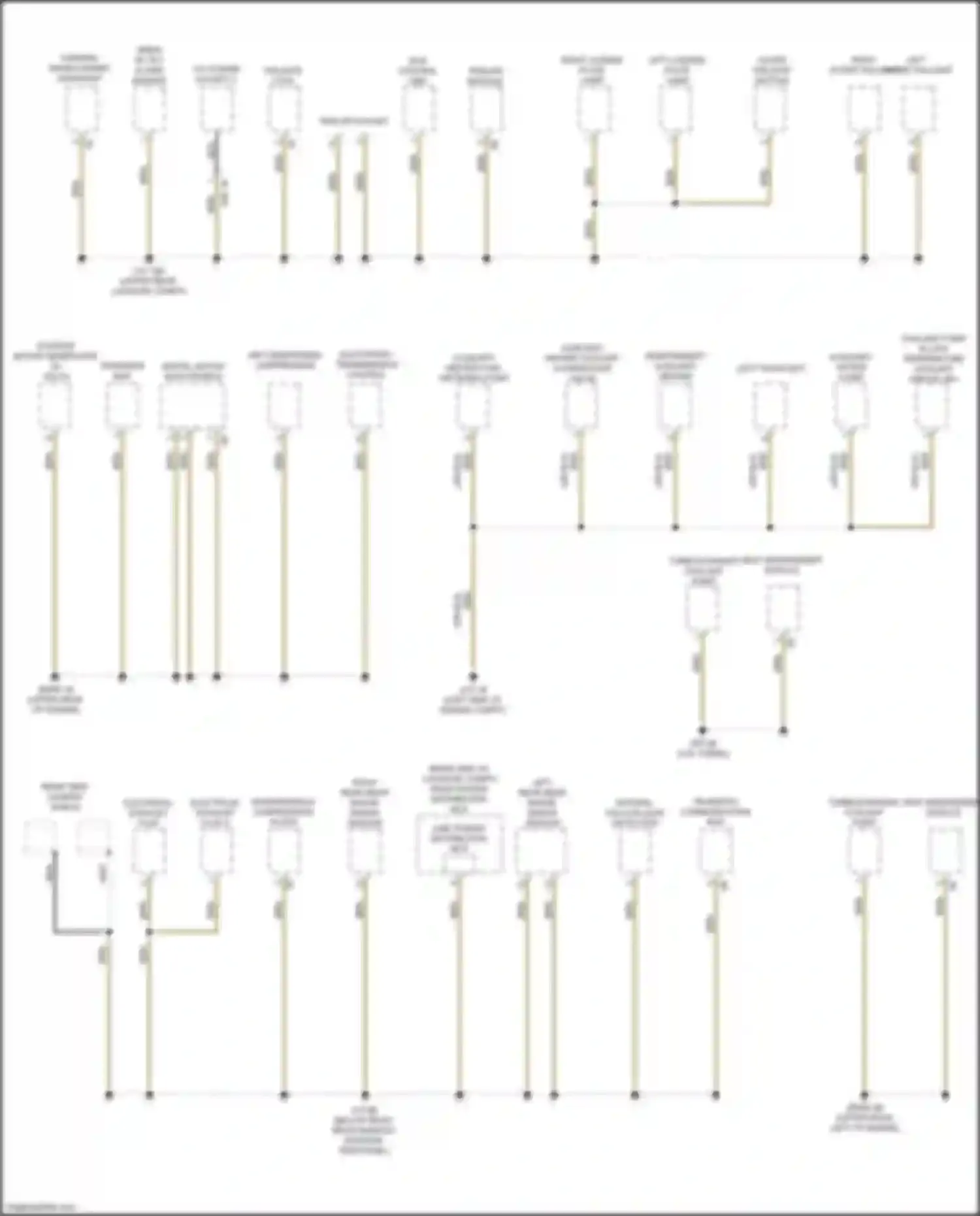 2 series BMW G42 (2021-2024): Ground distribution circuit (1 of 5)