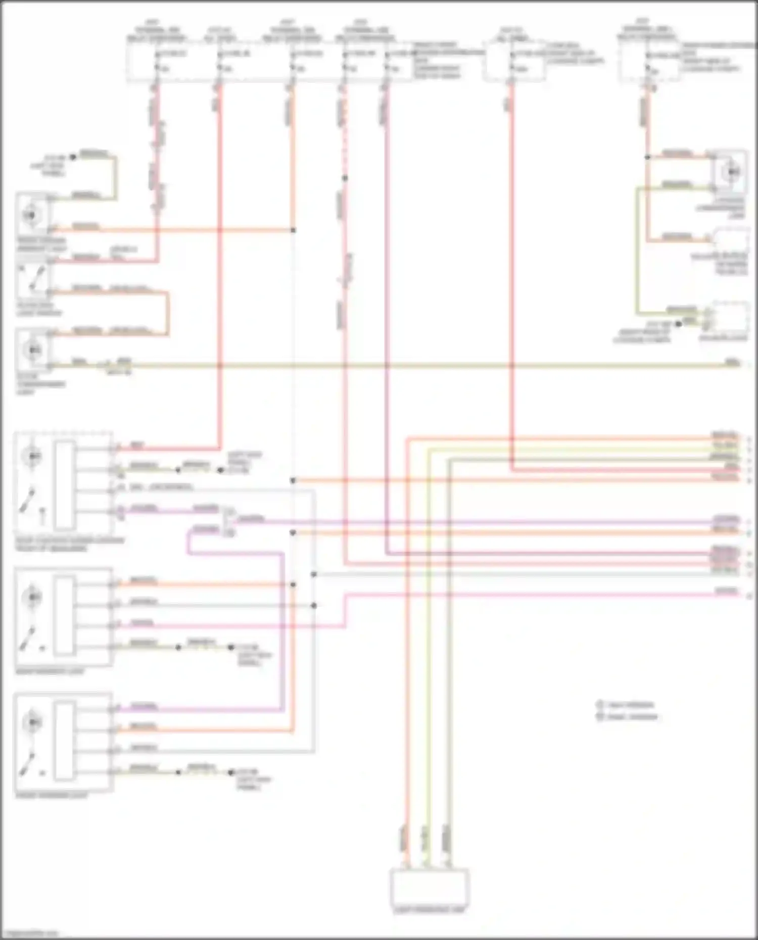 2 series BMW G42 (2021-2024): Courtesy lamps circuit (1 of 3)
