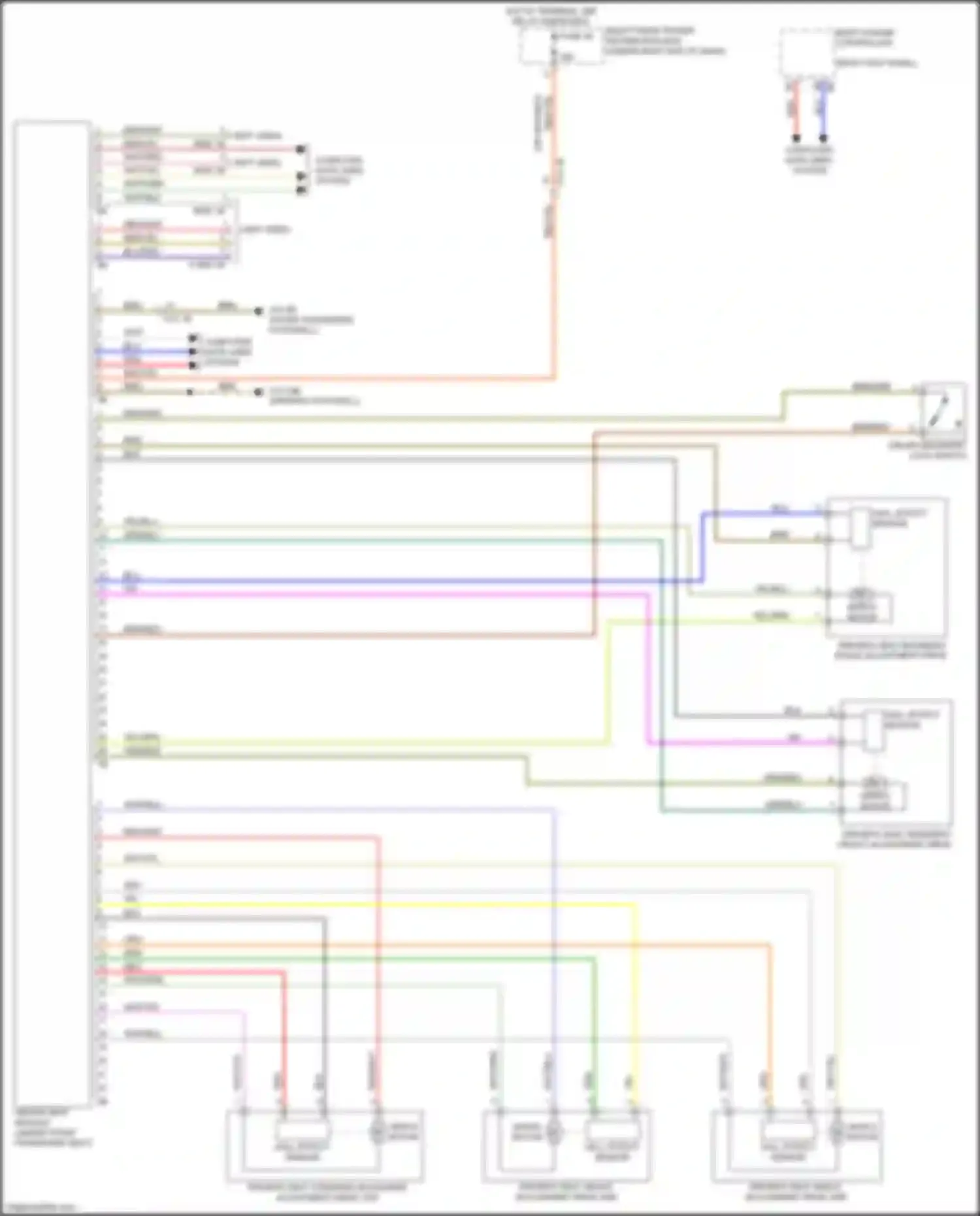 2 series BMW G42 (2021-2024): Driver"s memory seat circuit