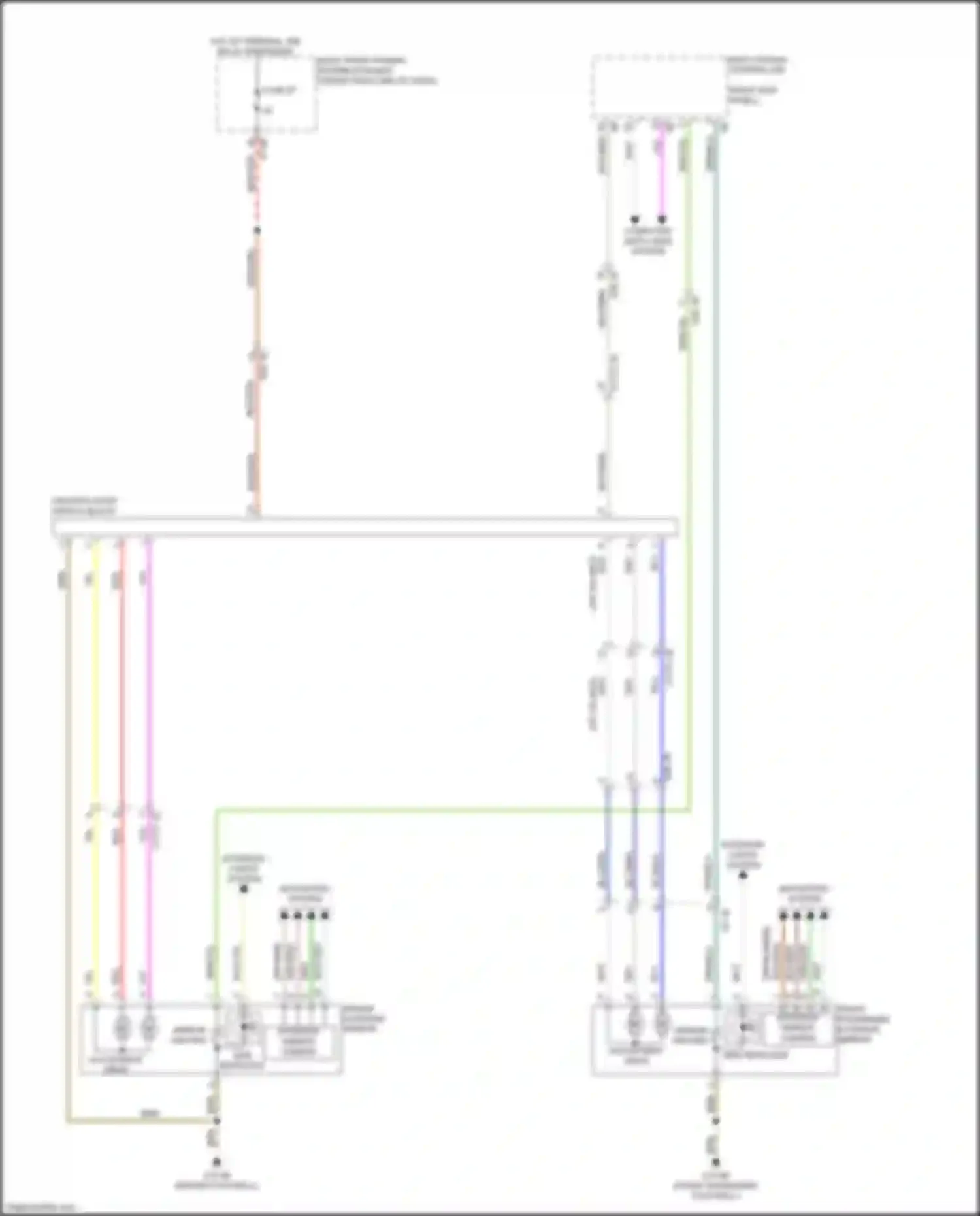 2 series BMW G42 (2021-2024): Memory mirrors circuit, w/o lin bus function