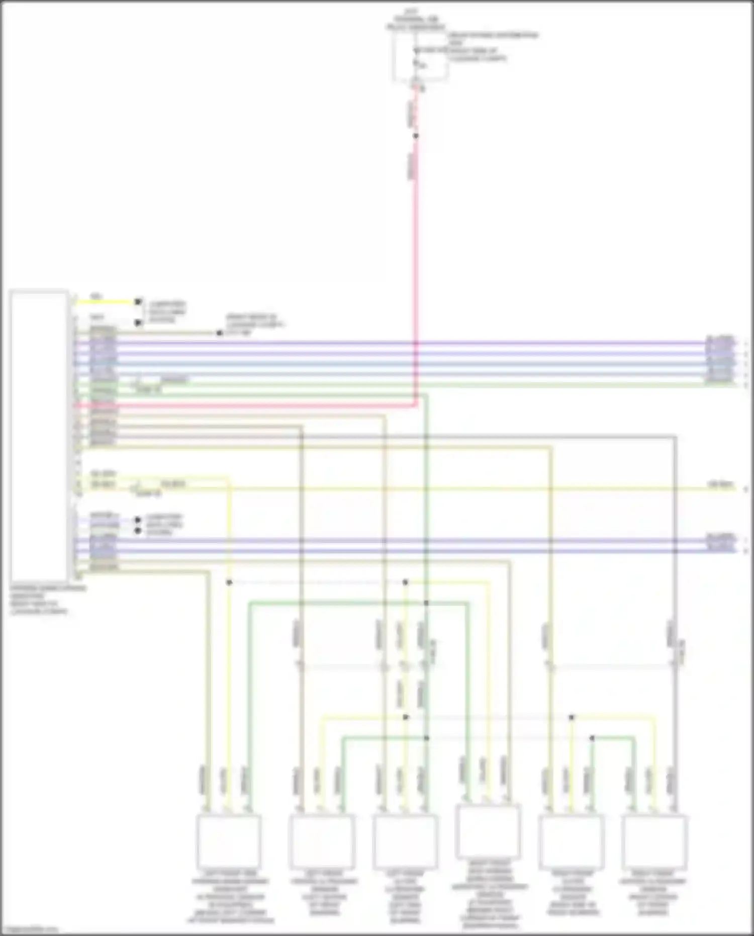2 series BMW G42 (2021-2024): Parking assistant circuit (1 of 2)