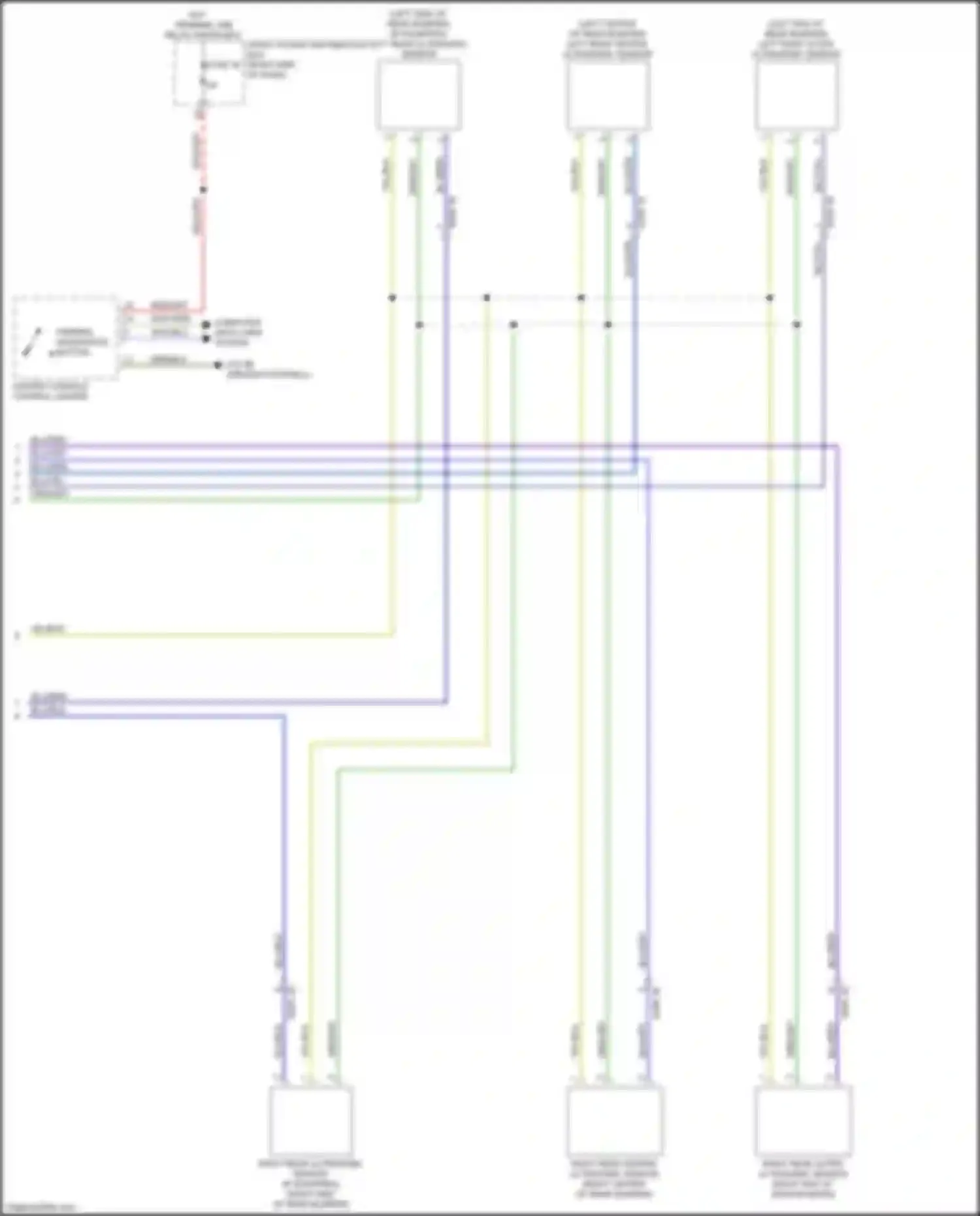 2 series BMW G42 (2021-2024): Parking assistant circuit (2 of 2)