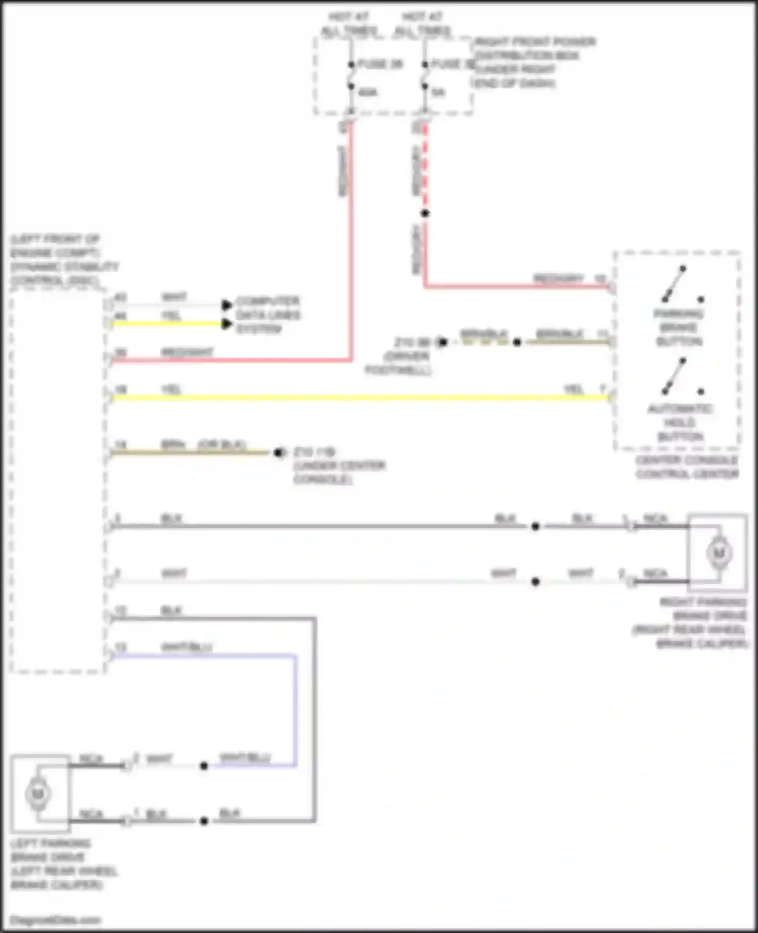 2 series BMW G42 (2021-2024): Shift interlock circuit