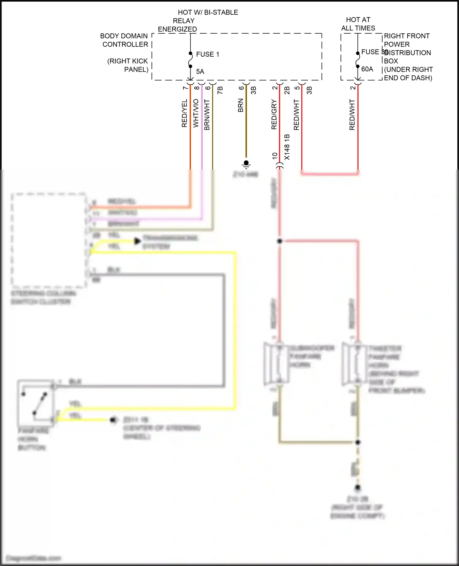 Wiring diagram body domain controller for BMW 2 series G42 (2021-2024) (34 of 36)