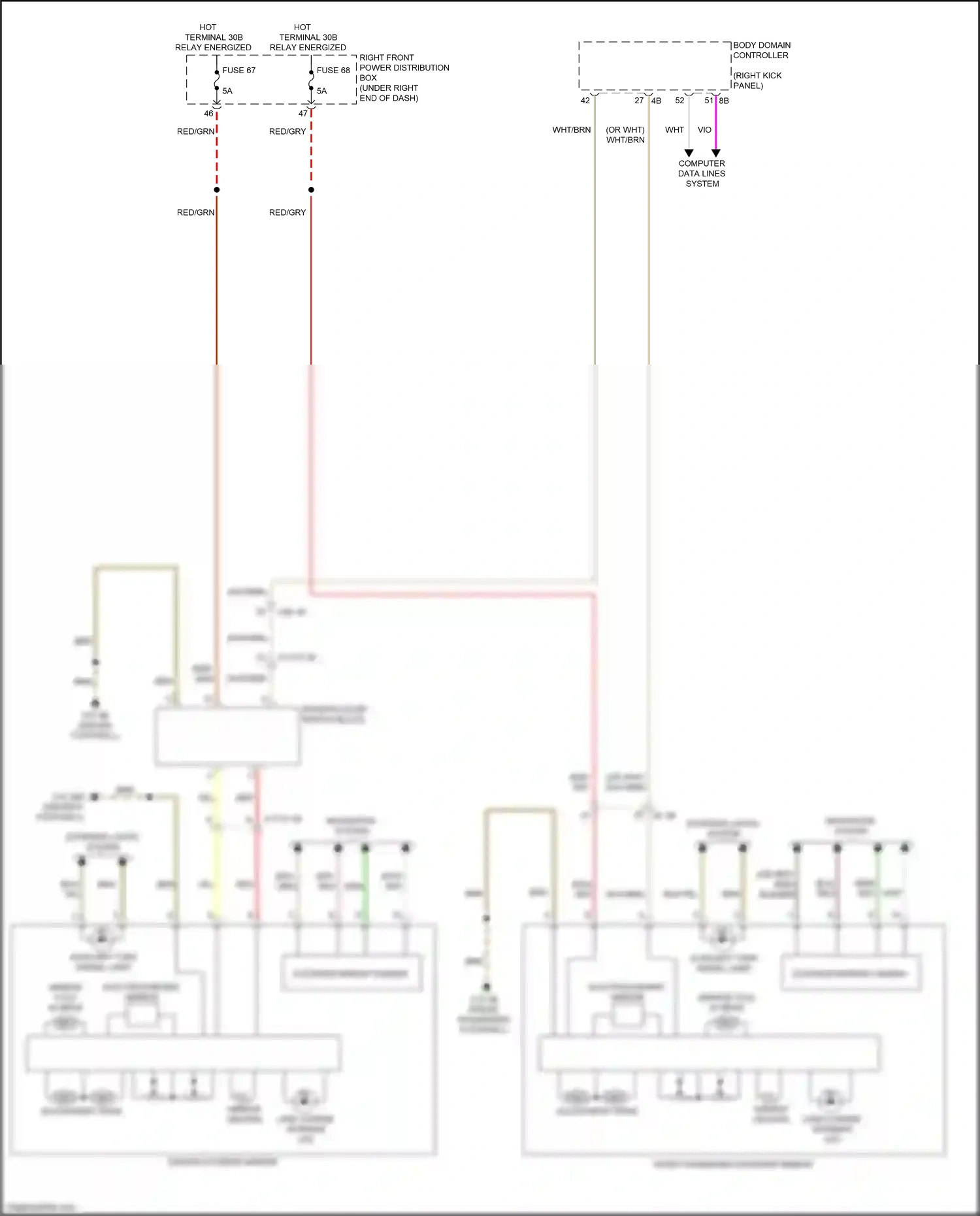Wiring diagram body domain controller for BMW 2 series G42 (2021-2024) (28 of 36)