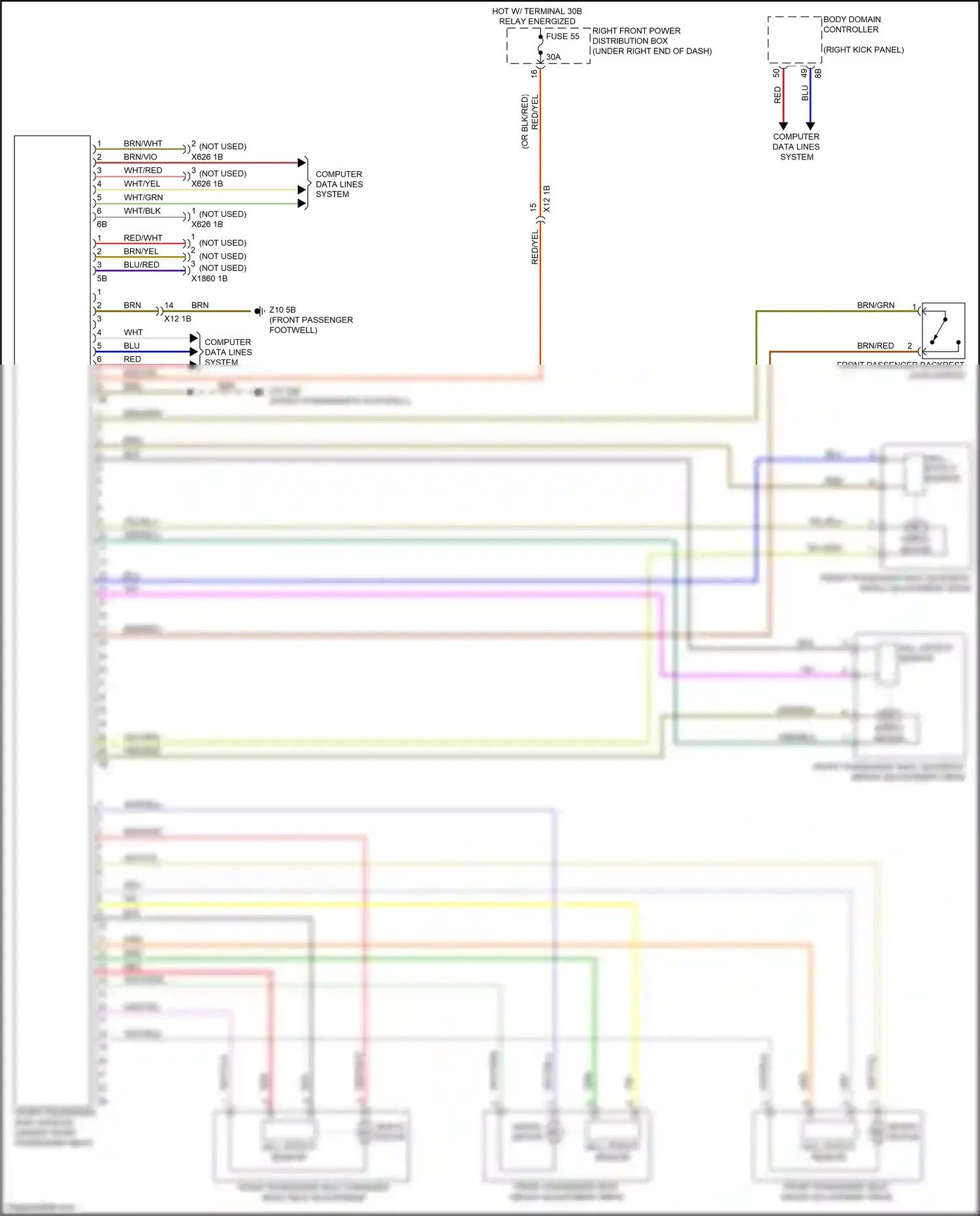 Wiring diagram body domain controller for BMW 2 series G42 (2021-2024) (30 of 36)