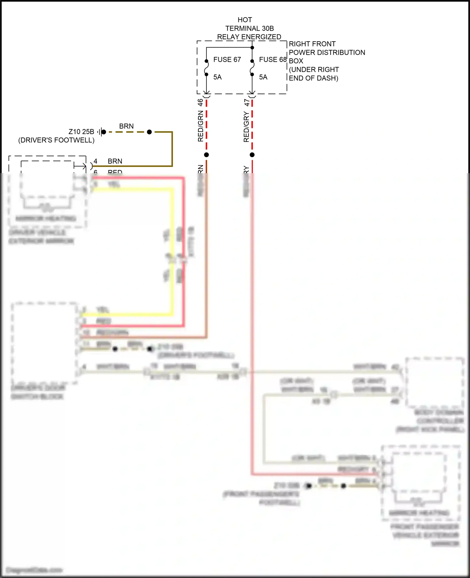 Wiring diagram body domain controller for BMW 2 series G42 (2021-2024) (2 of 36)