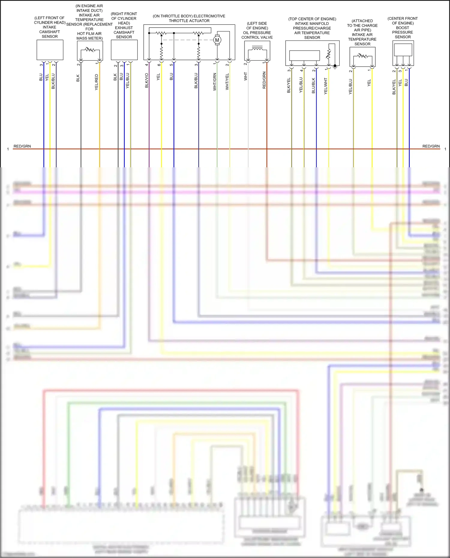 Wiring diagram boost pressure sensor for BMW 2 series G42 (2021-2024) (1 of 1)