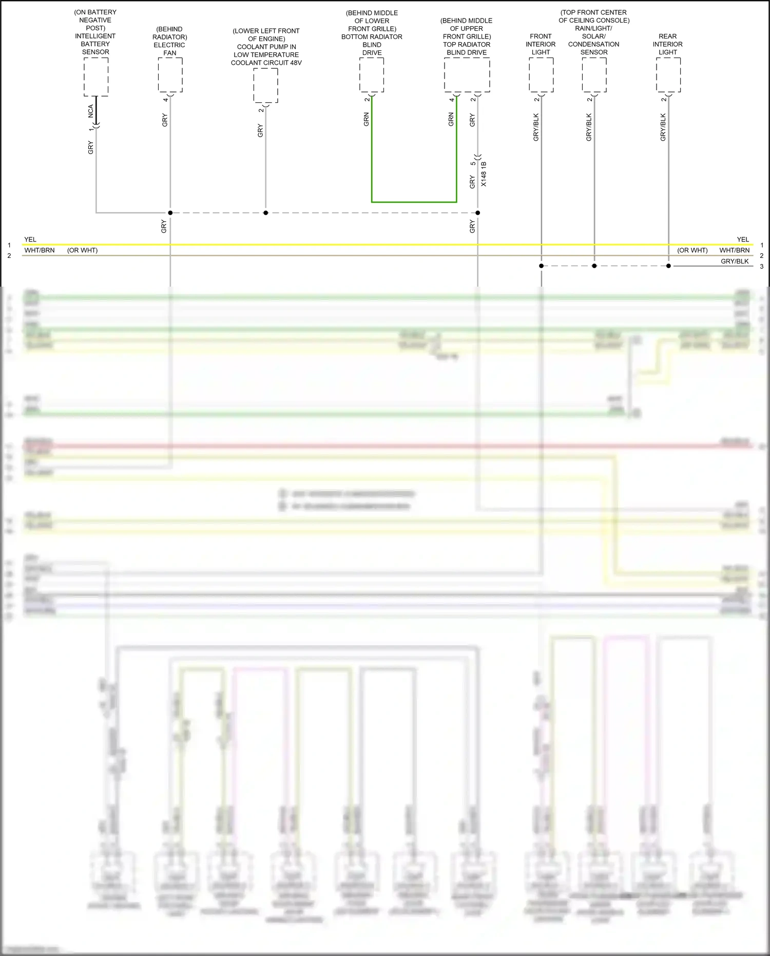 Wiring diagram center stack lighting for BMW 2 series G42 (2021-2024) (1 of 4)