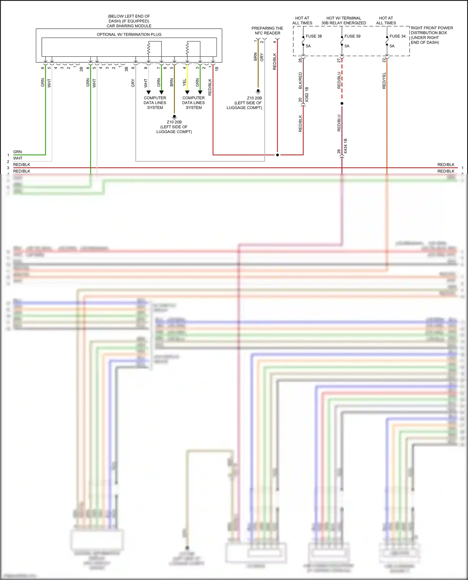 Wiring diagram computer data lines system for BMW 2 series G42 (2021-2024) (8 of 79)