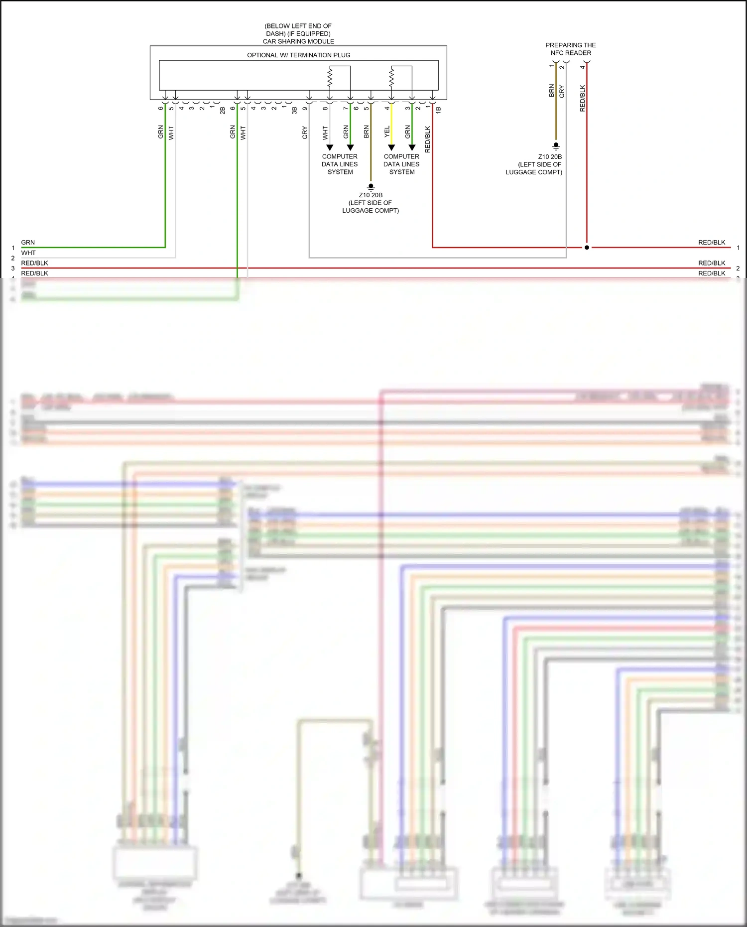 Wiring diagram computer data lines system for BMW 2 series G42 (2021-2024) (10 of 79)