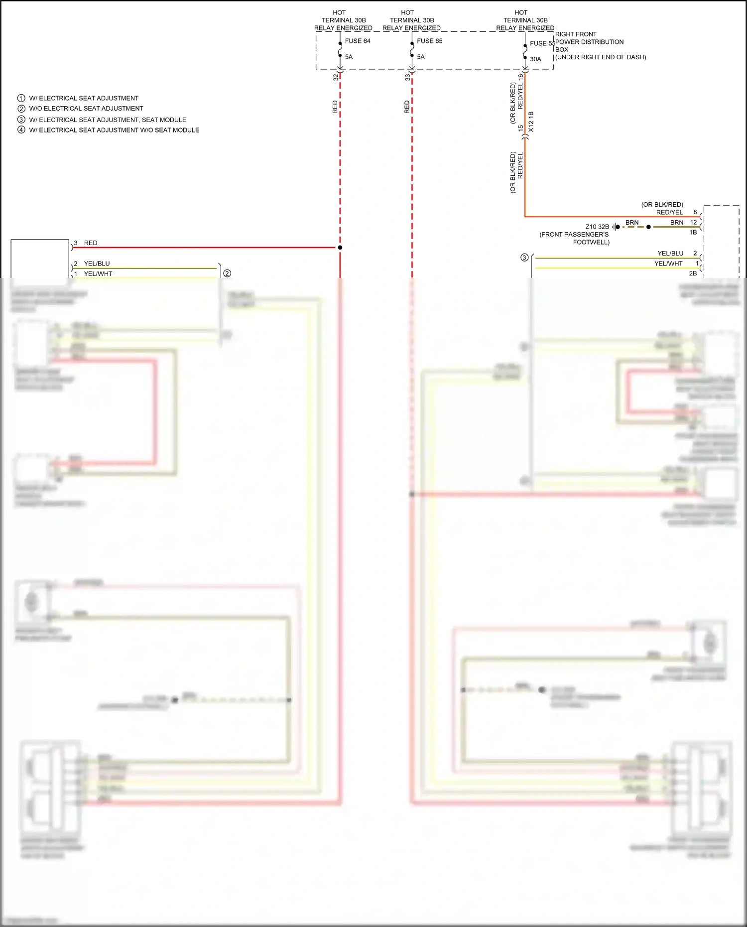 Wiring diagram driver backrest width adjustment valve block for BMW 2 series G42 (2021-2024) (1 of 1)