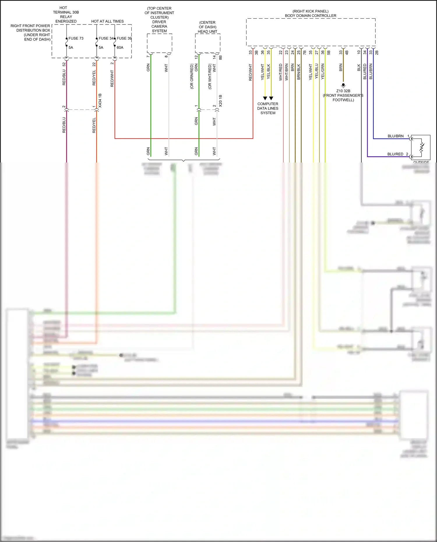 Wiring diagram driver camera system for BMW 2 series G42 (2021-2024) (13 of 17)