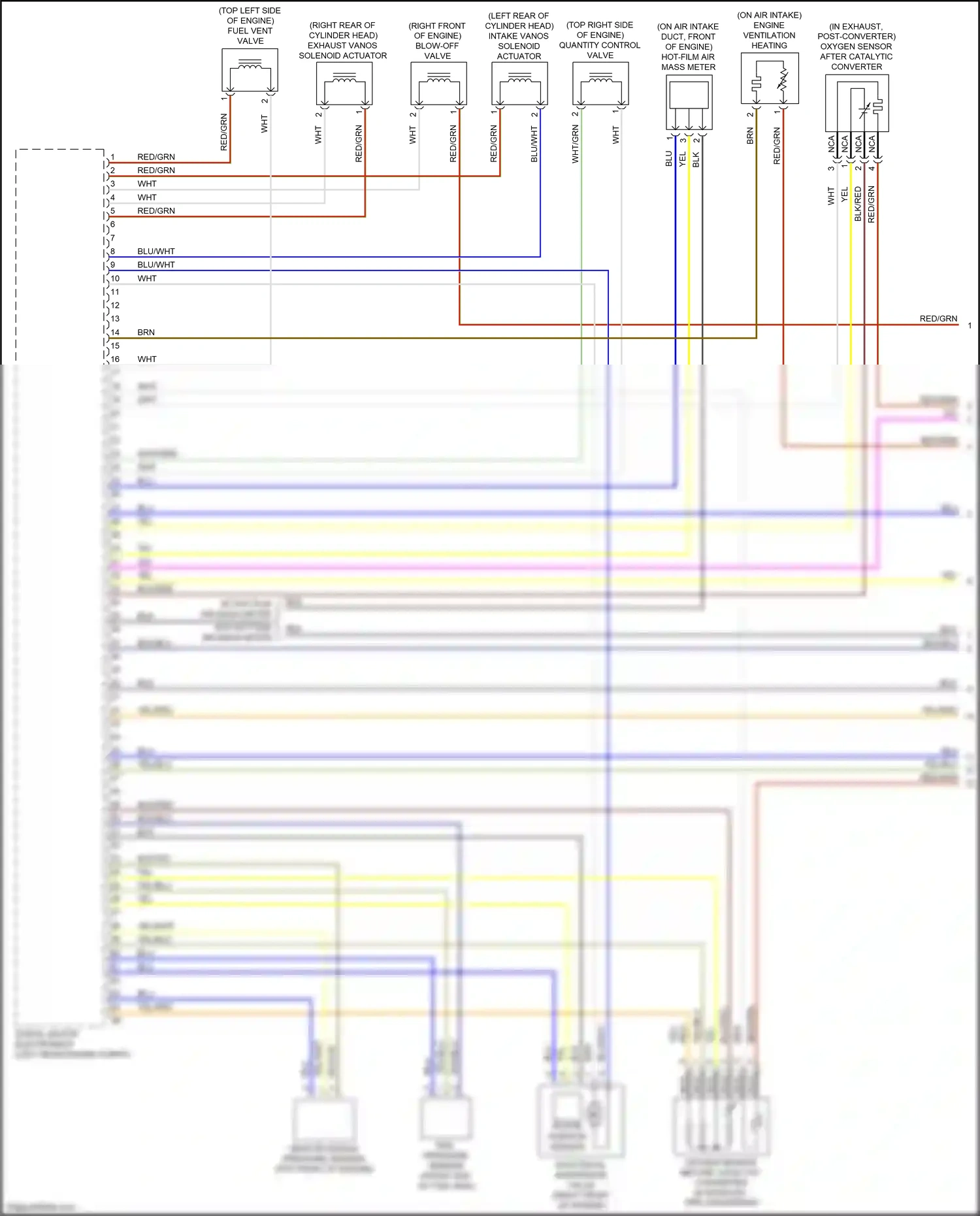 Wiring diagram engine ventilation heating for BMW 2 series G42 (2021-2024) (1 of 1)