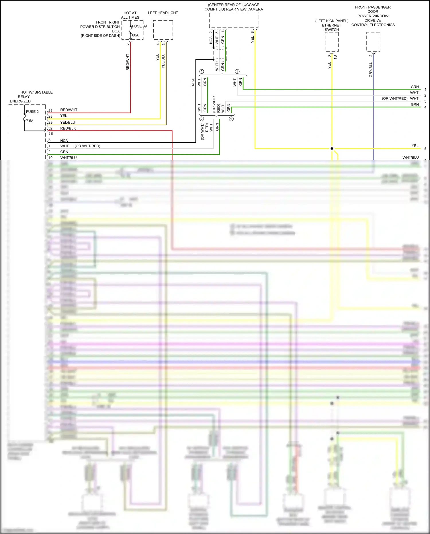 Wiring diagram ethernet switch for BMW 2 series G42 (2021-2024) (1 of 3)