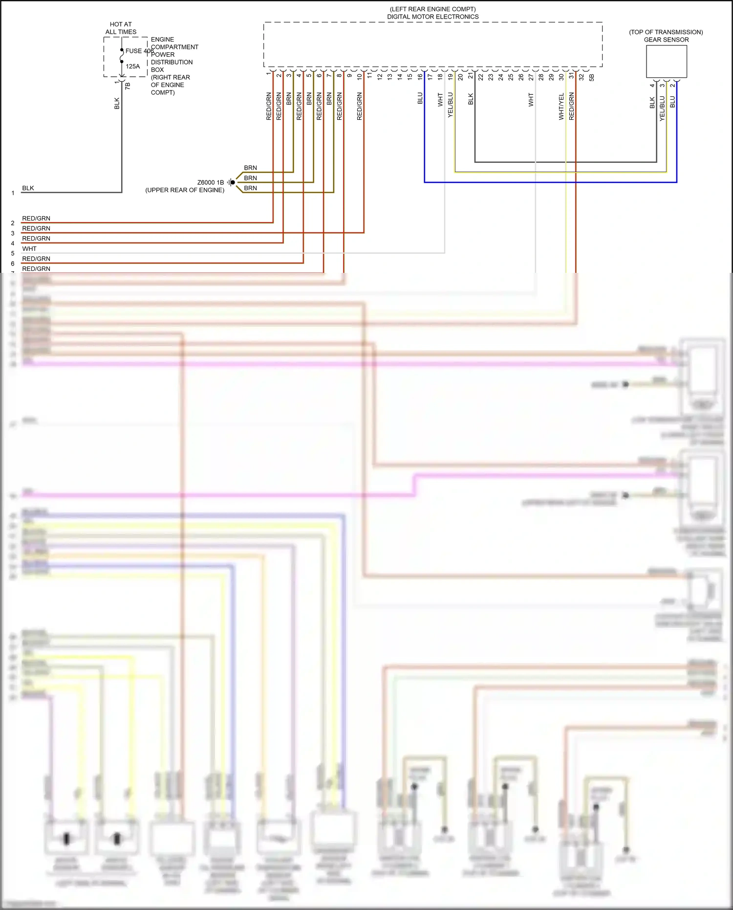 Wiring diagram knock sensor for BMW 2 series G42 (2021-2024) (1 of 1)