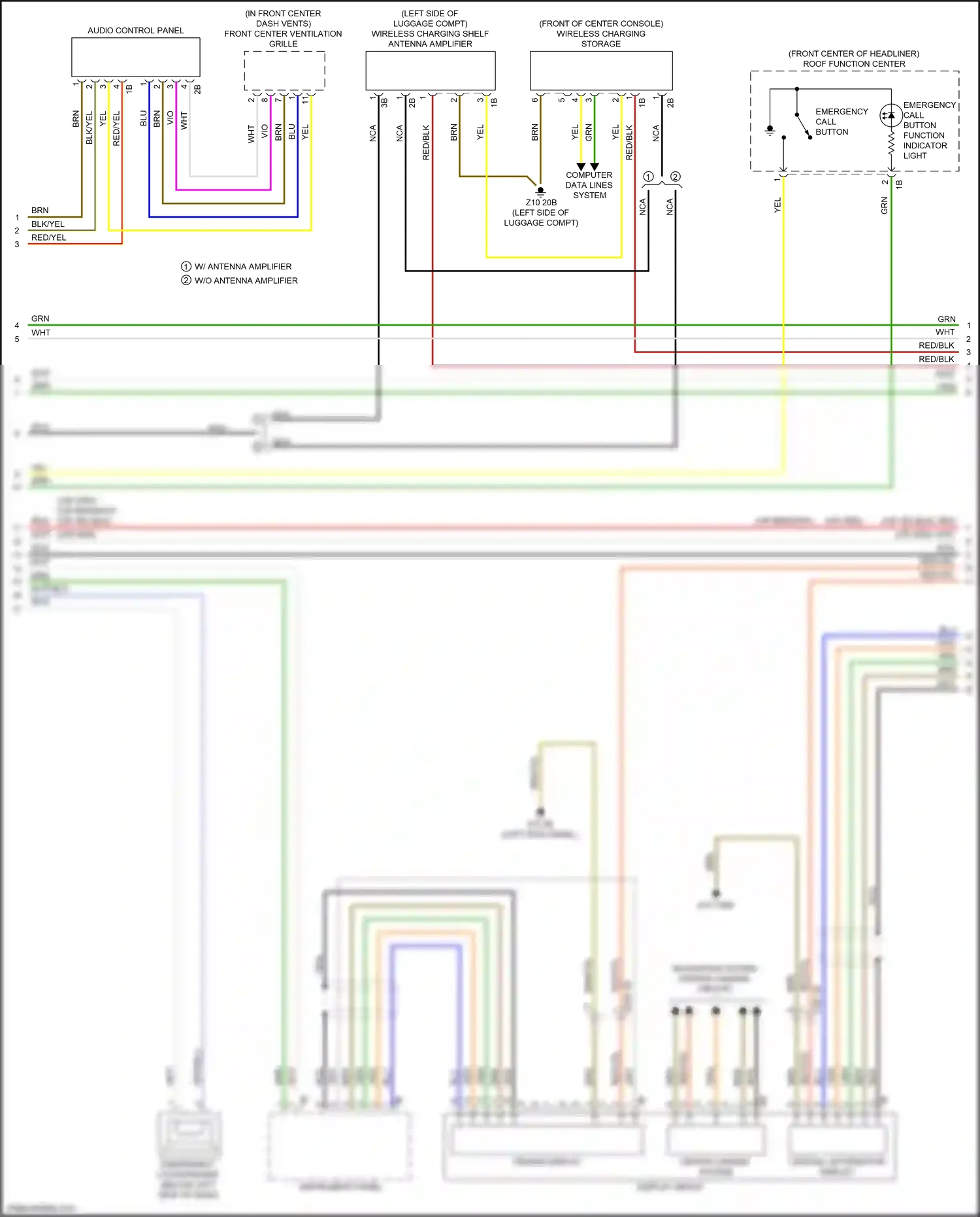 Wiring diagram navigation system for BMW 2 series G42 (2021-2024) (4 of 9)