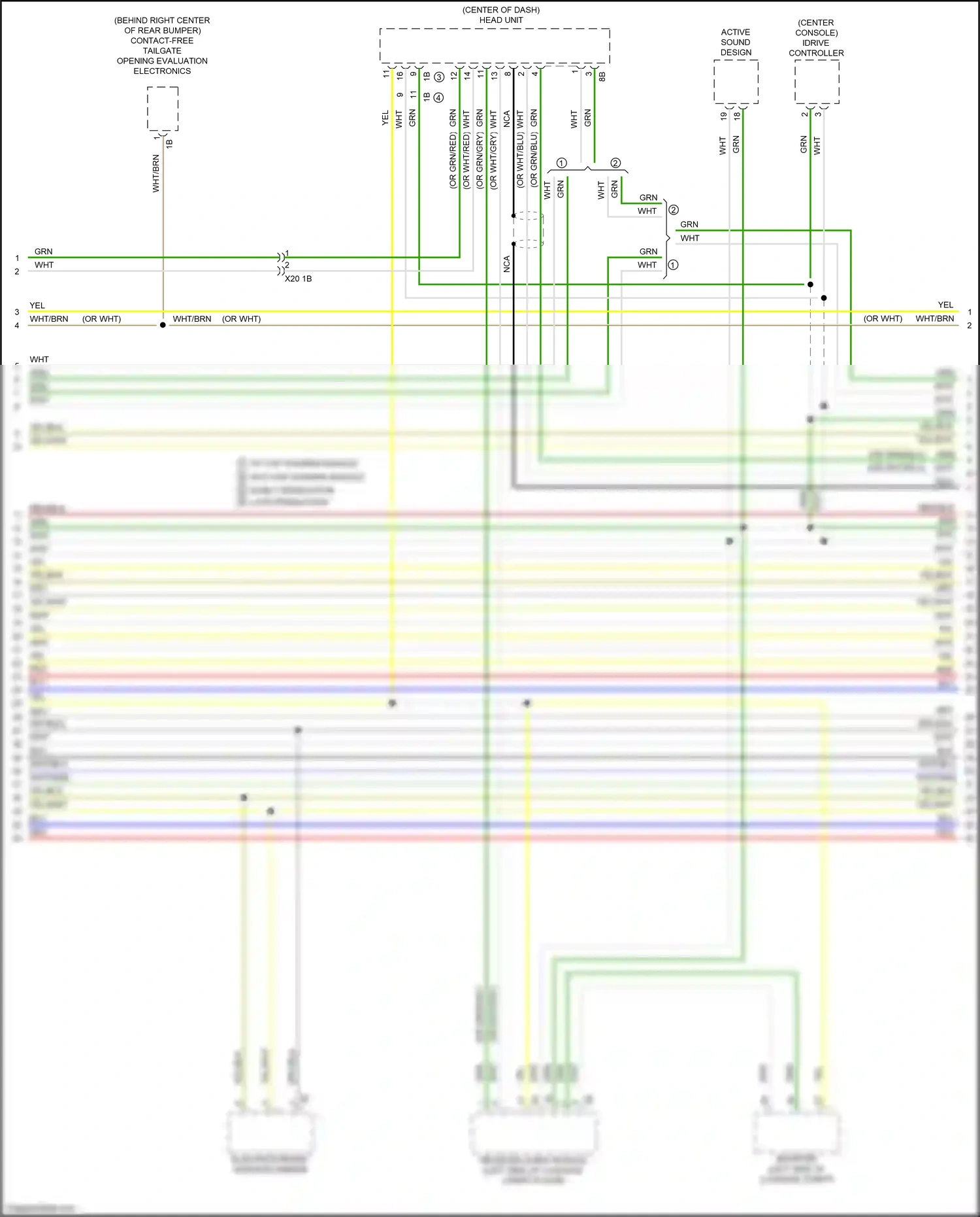 Wiring diagram receiver audio module for BMW 2 series G42 (2021-2024) (11 of 15)