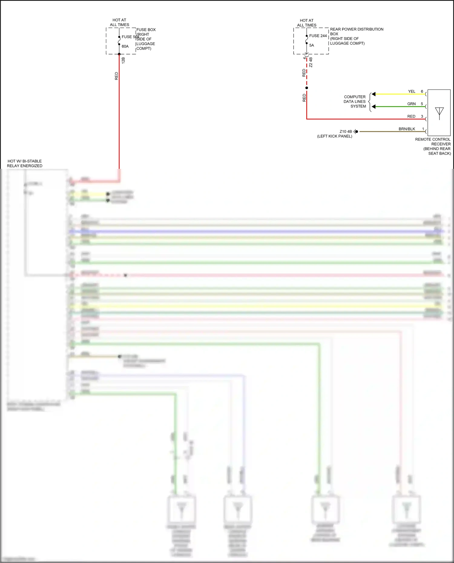 Wiring diagram remote control receiver for BMW 2 series G42 (2021-2024) (1 of 5)