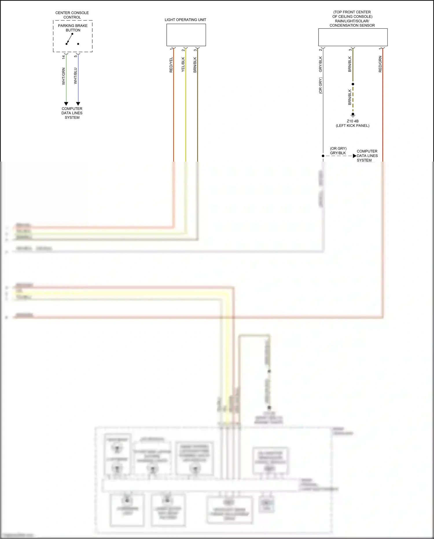 Wiring diagram right frontal light electronics for BMW 2 series G42 (2021-2024) (2 of 2)