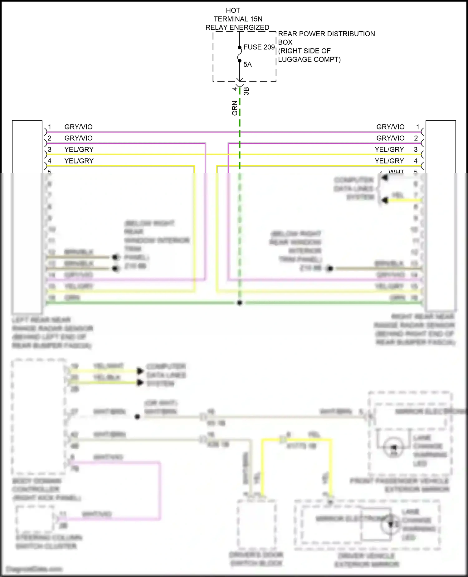 Wiring diagram steering column switch cluster for BMW 2 series G42 (2021-2024) (7 of 14)