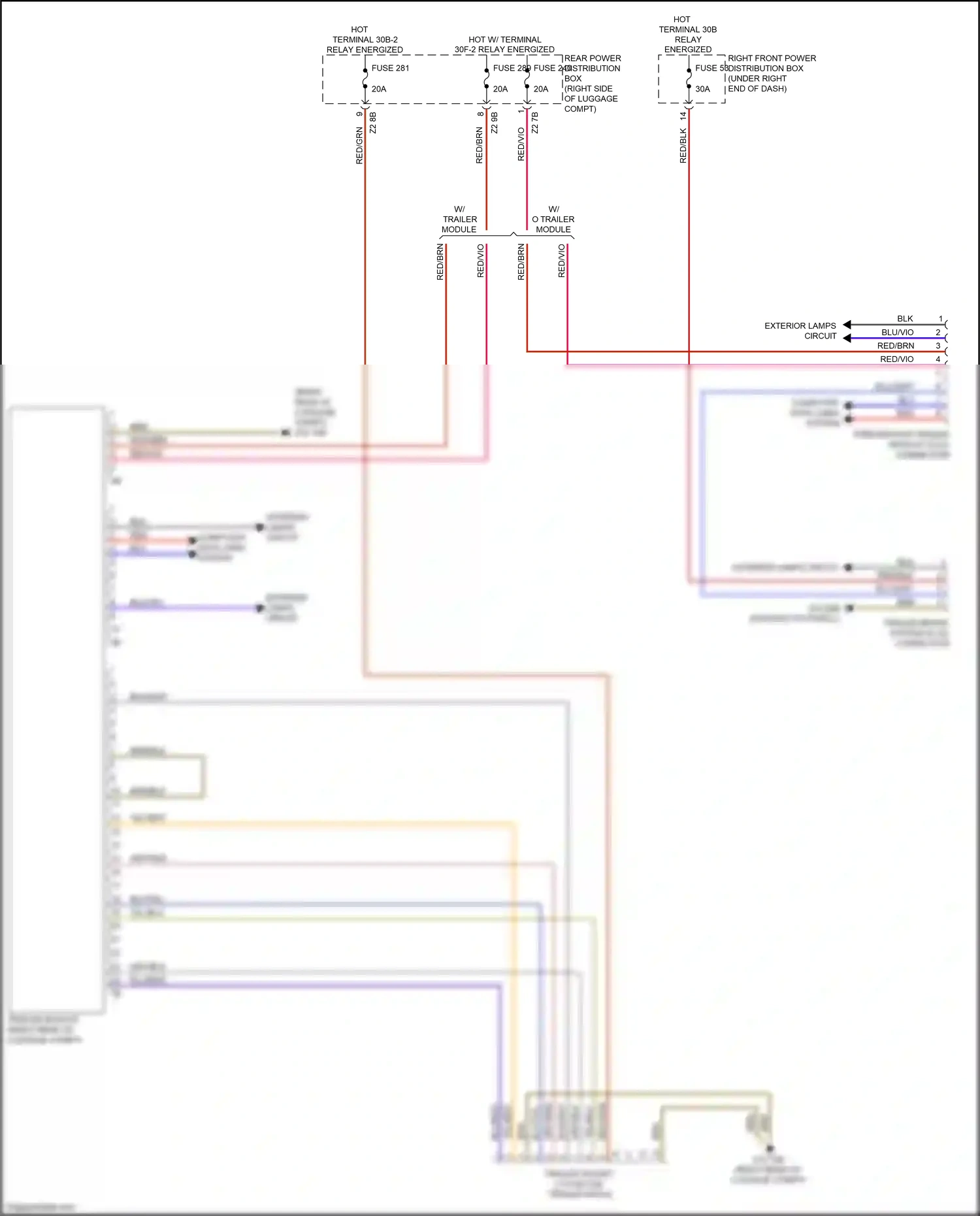 Wiring diagram trailer module for BMW 2 series G42 (2021-2024) (5 of 5)