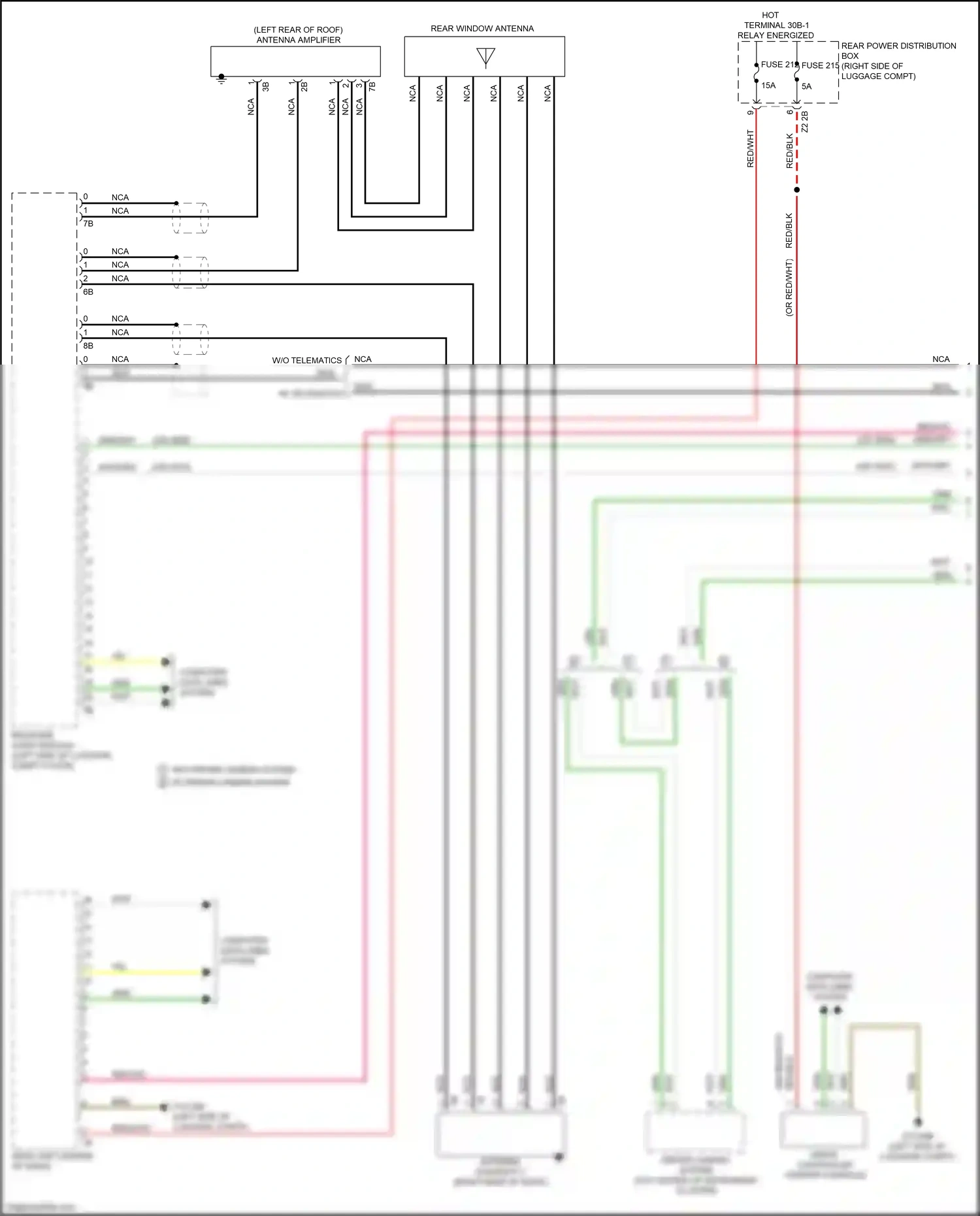 Wiring diagram w/ driver camera system for BMW 2 series G42 (2021-2024) (3 of 8)
