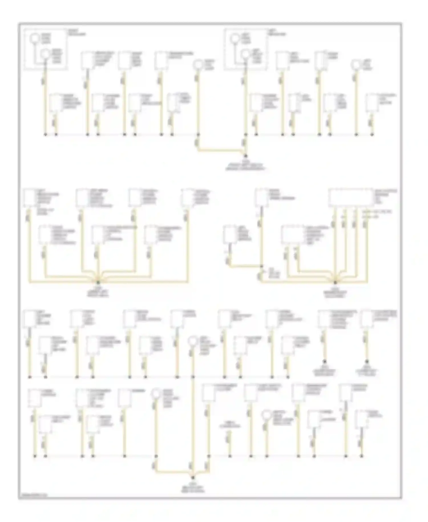 3 series BMW E36 (1990-2000): Ground distribution circuit (1 of 4)