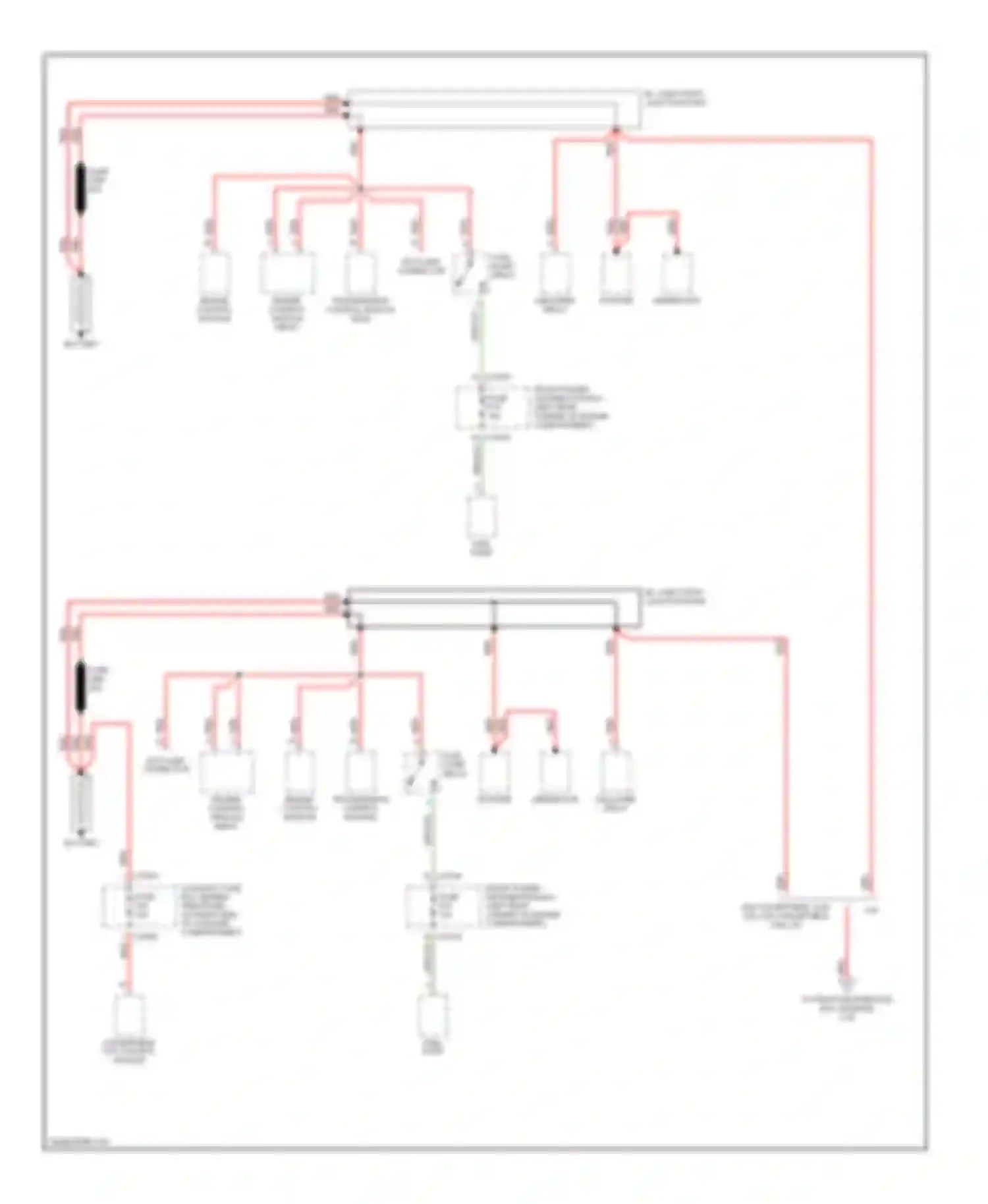 3 series BMW E36 (1990-2000): Power distribution circuit (1 of 5)