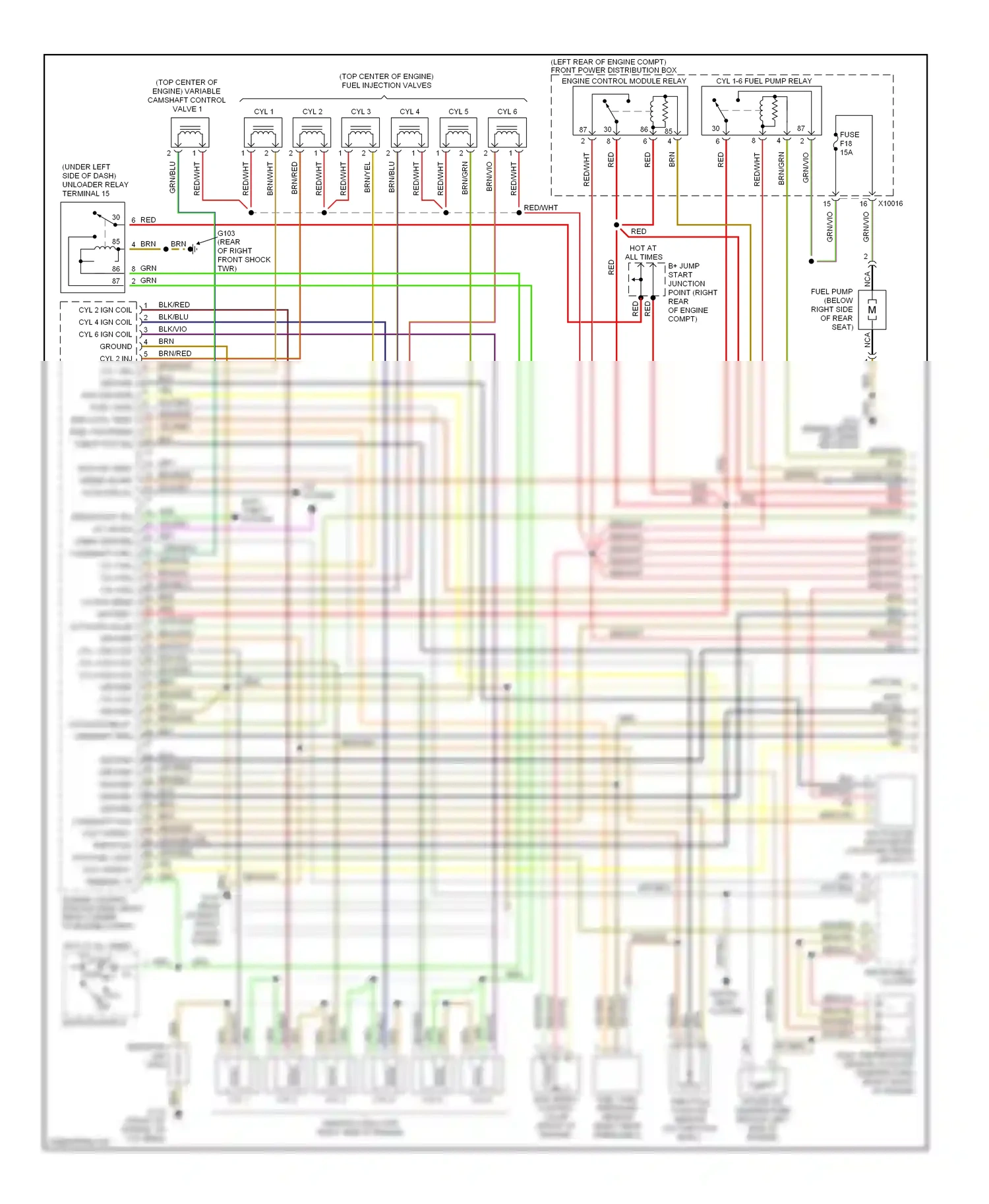 Wiring diagram anti-theft system for BMW 3 series E36 (1990-2000) (3 of 4)
