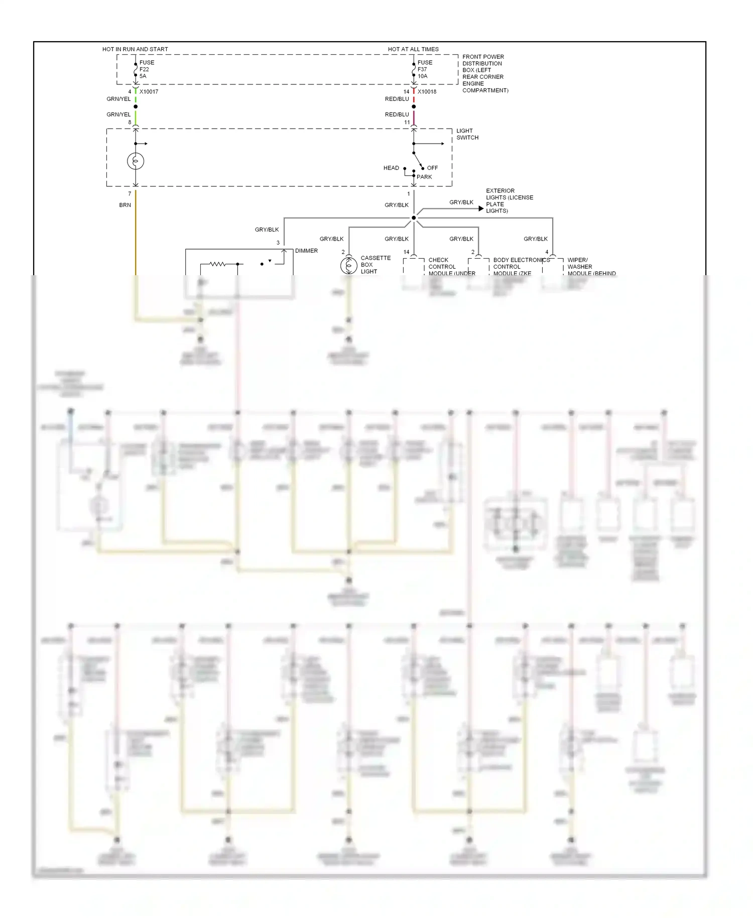 BMW 3 series E36 (1990-2000) asc switch wiring diagram  (4 of 5)