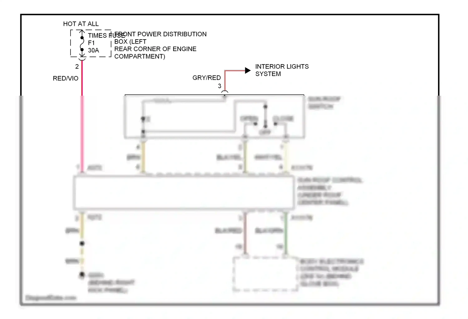 BMW 3 series E36 (1990-2000) brn wiring diagram  (40 of 65)