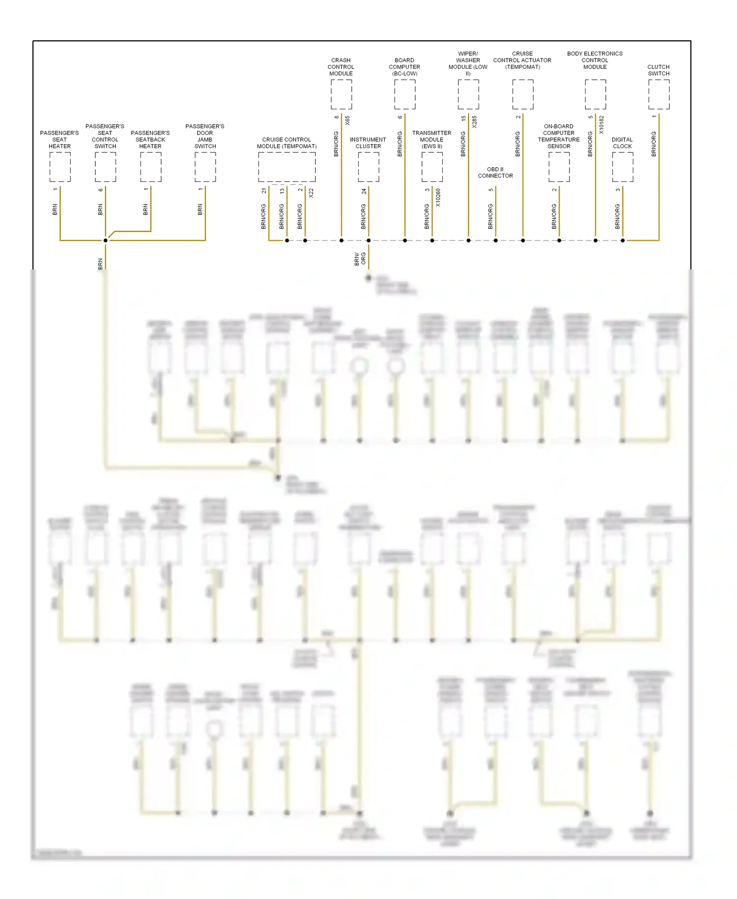 BMW 3 series E36 (1990-2000) brn wiring diagram  (57 of 65)