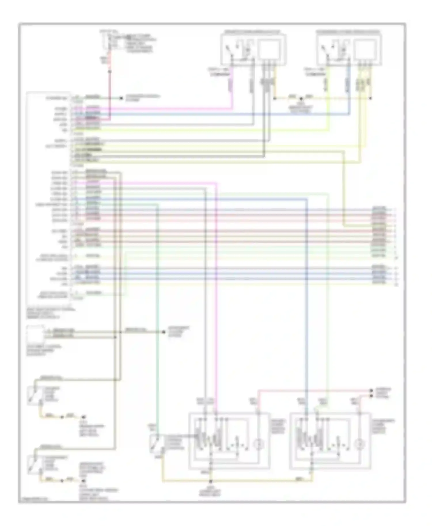 Wiring diagram driver's power window switch for BMW 3 series E36 (1990-2000) (4 of 4)