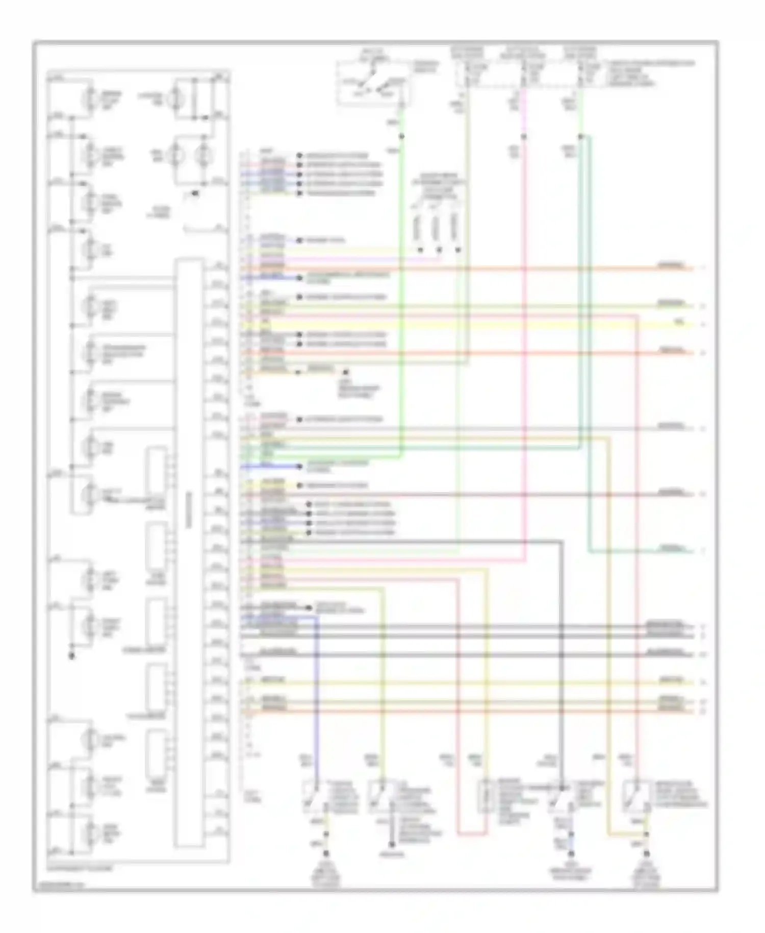 Wiring diagram engine controls system engine controls system for BMW 3 series E36 (1990-2000) (1 of 1)