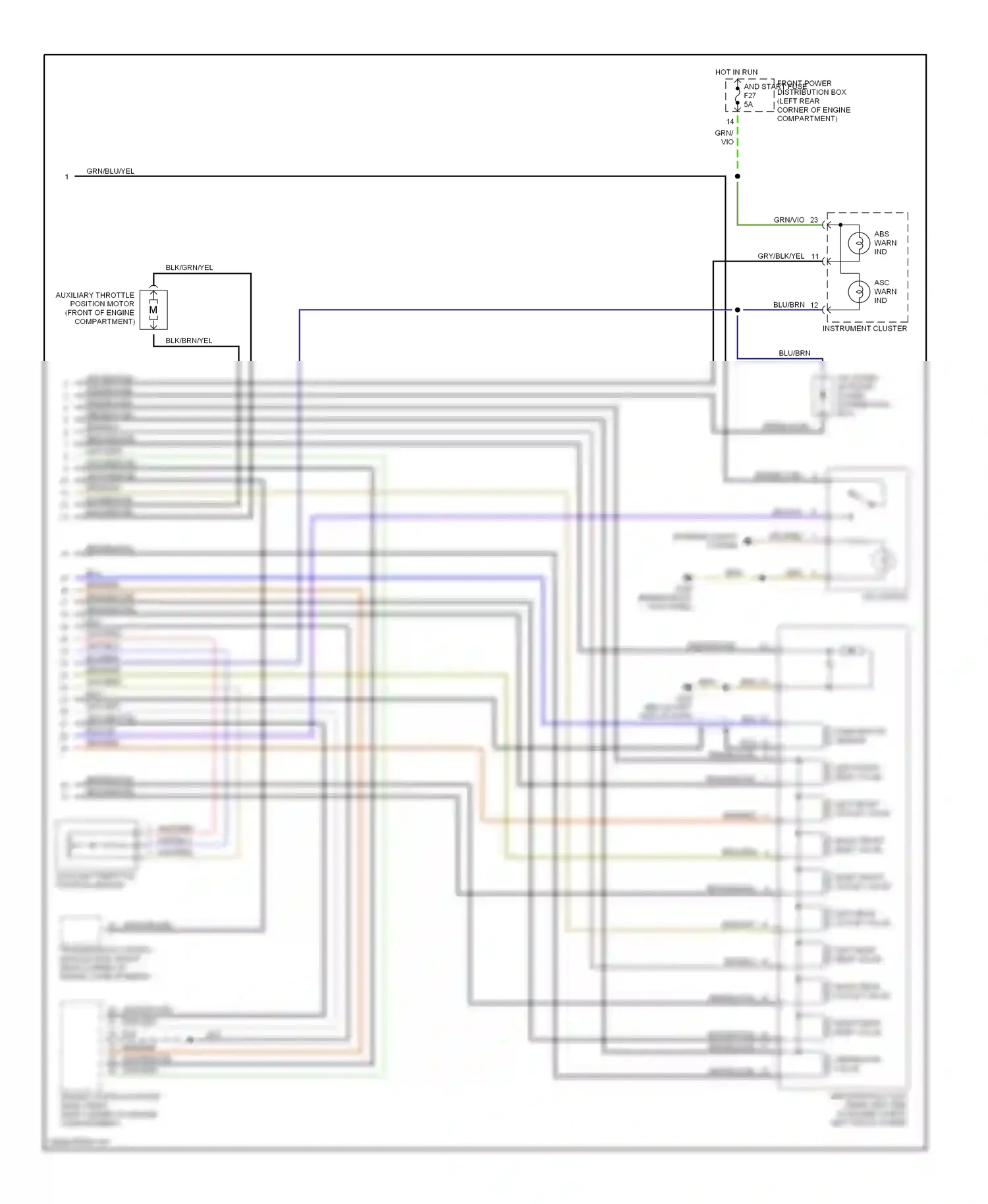 BMW 3 series E36 (1990-2000) grn wiring diagram  (32 of 36)