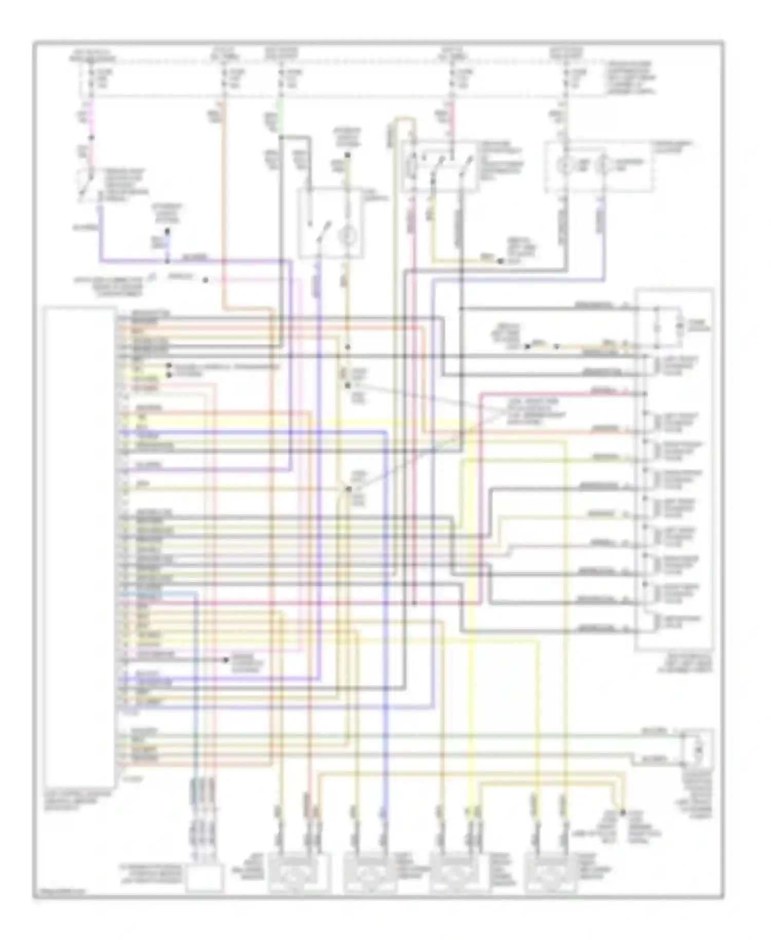 Wiring diagram grn/blu/yel for BMW 3 series E36 (1990-2000) (2 of 5)