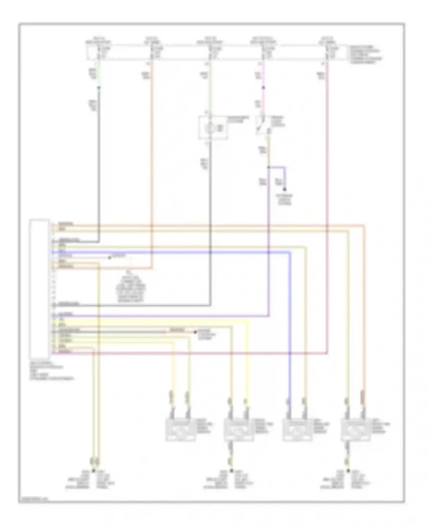 Wiring diagram hot in accy, run and start for BMW 3 series E36 (1990-2000) (1 of 10)