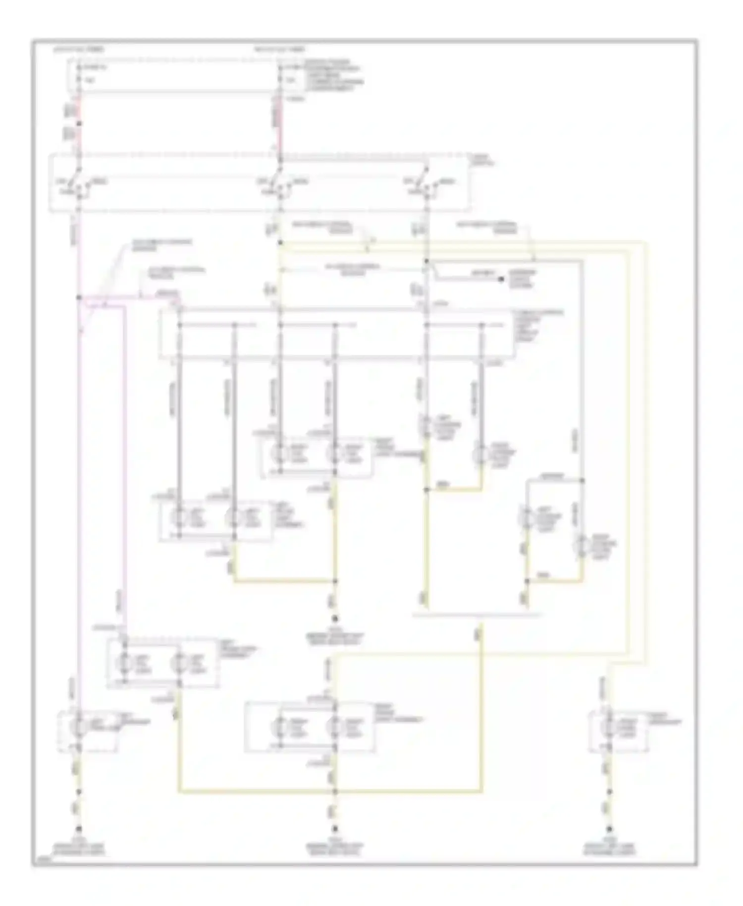 Wiring diagram left tail light for BMW 3 series E36 (1990-2000) (1 of 1)