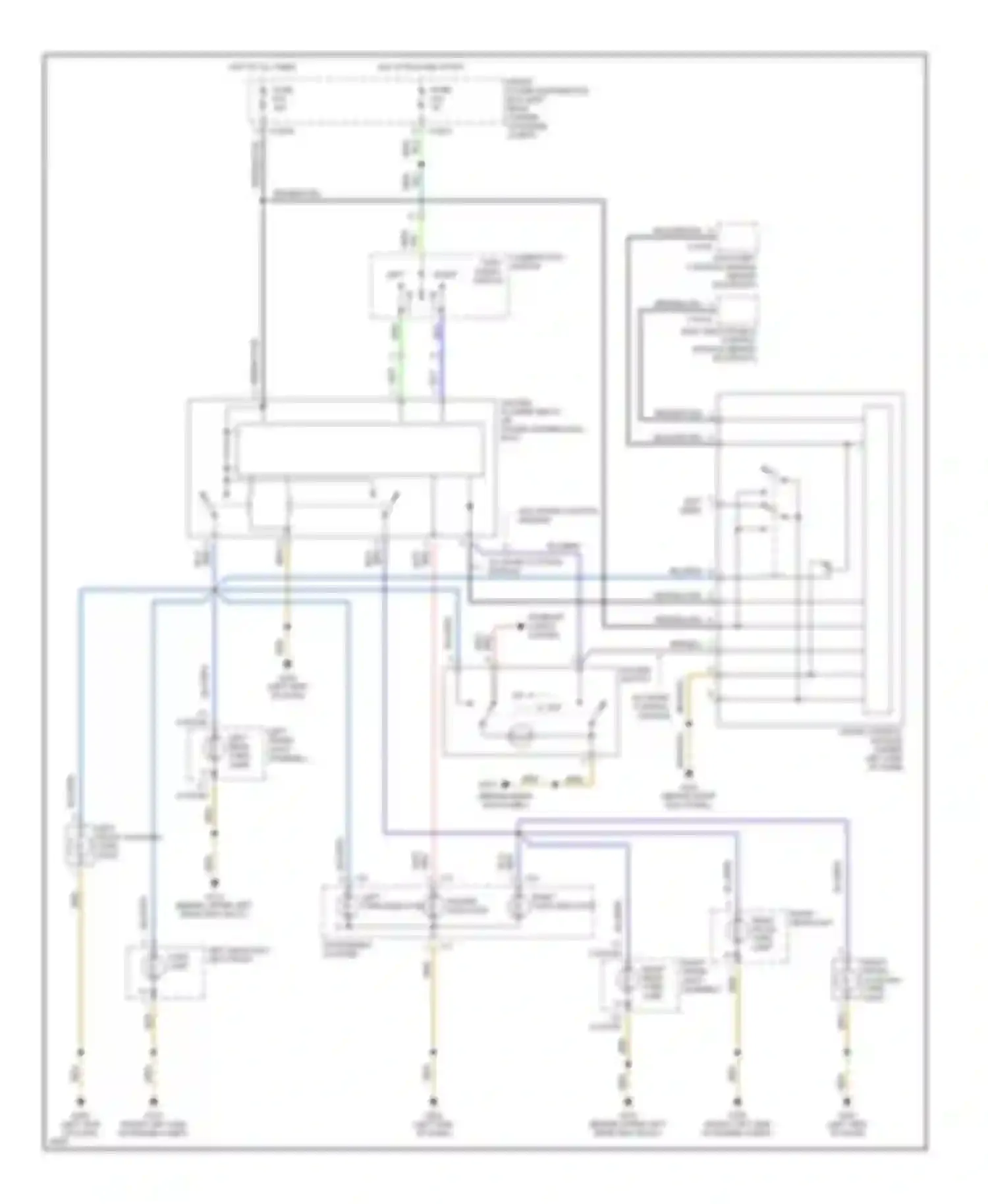 Wiring diagram left turn indicator for BMW 3 series E36 (1990-2000) (2 of 2)