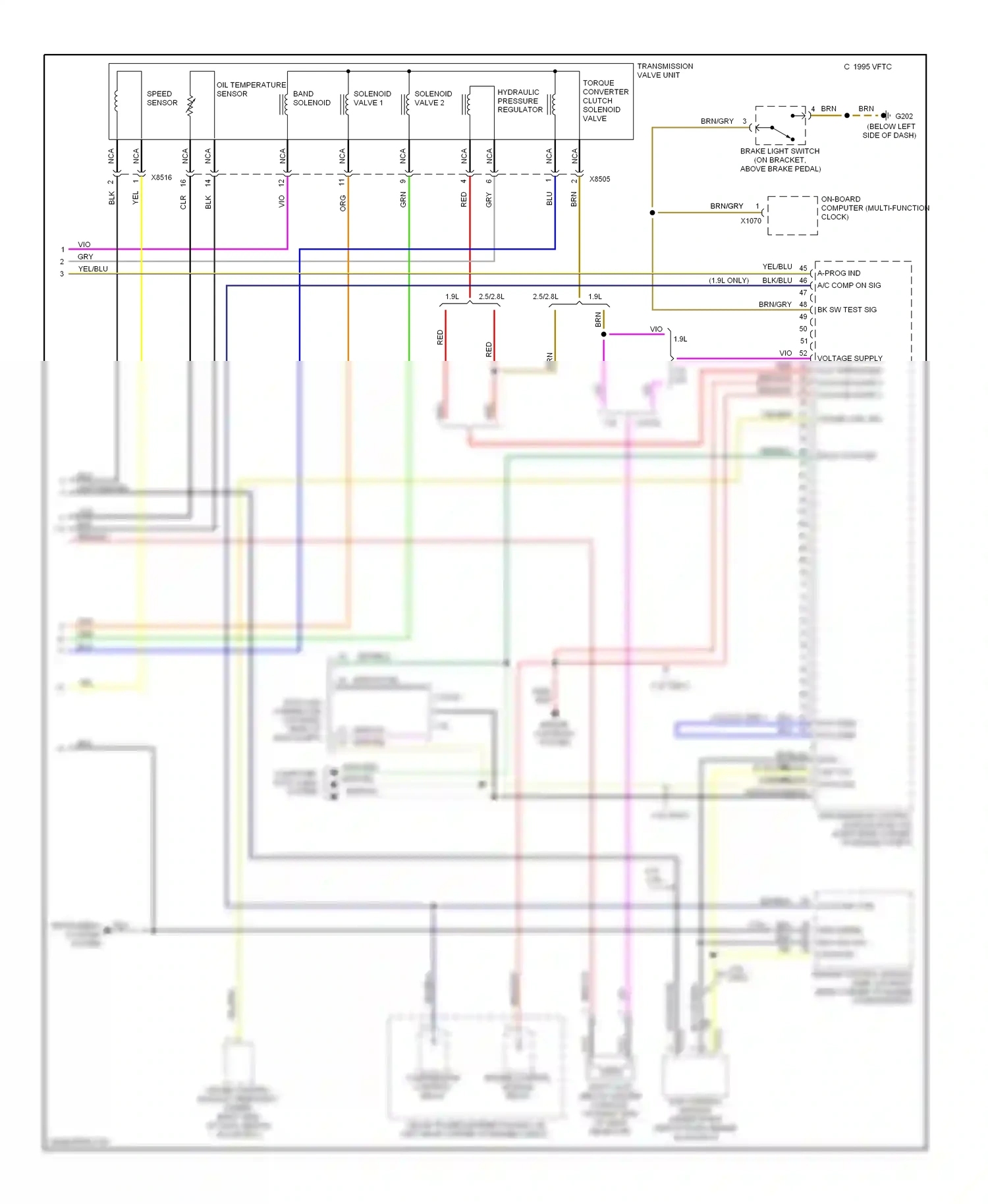 Wiring diagram nca for BMW 3 series E36 (1990-2000) (23 of 38)