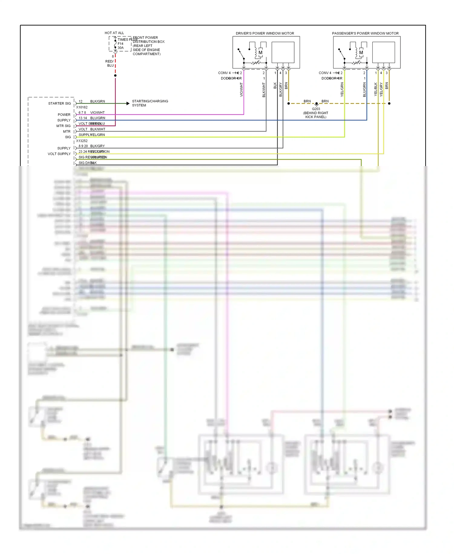 BMW 3 series E36 (1990-2000) red wiring diagram  (19 of 39)